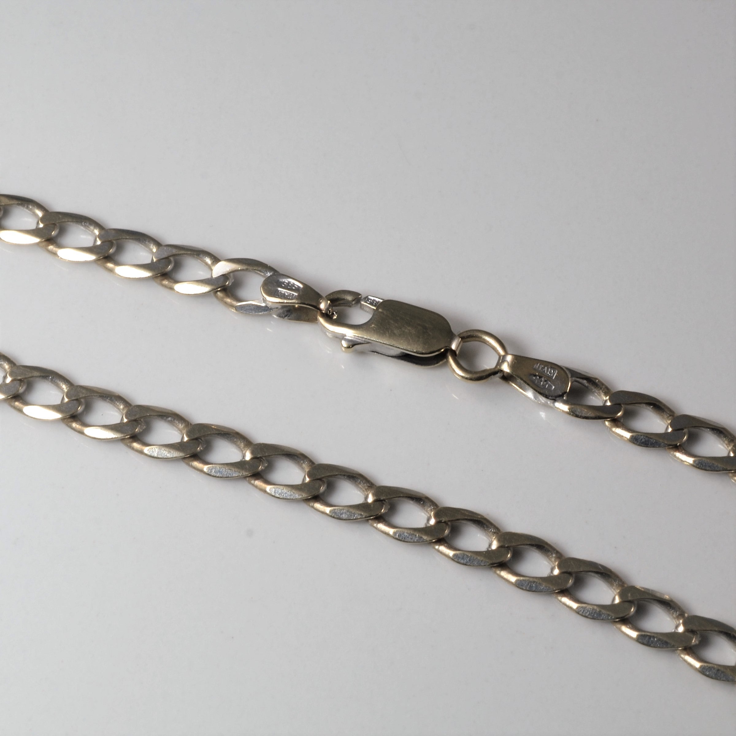 14k White Gold Curb Chain | 22" |