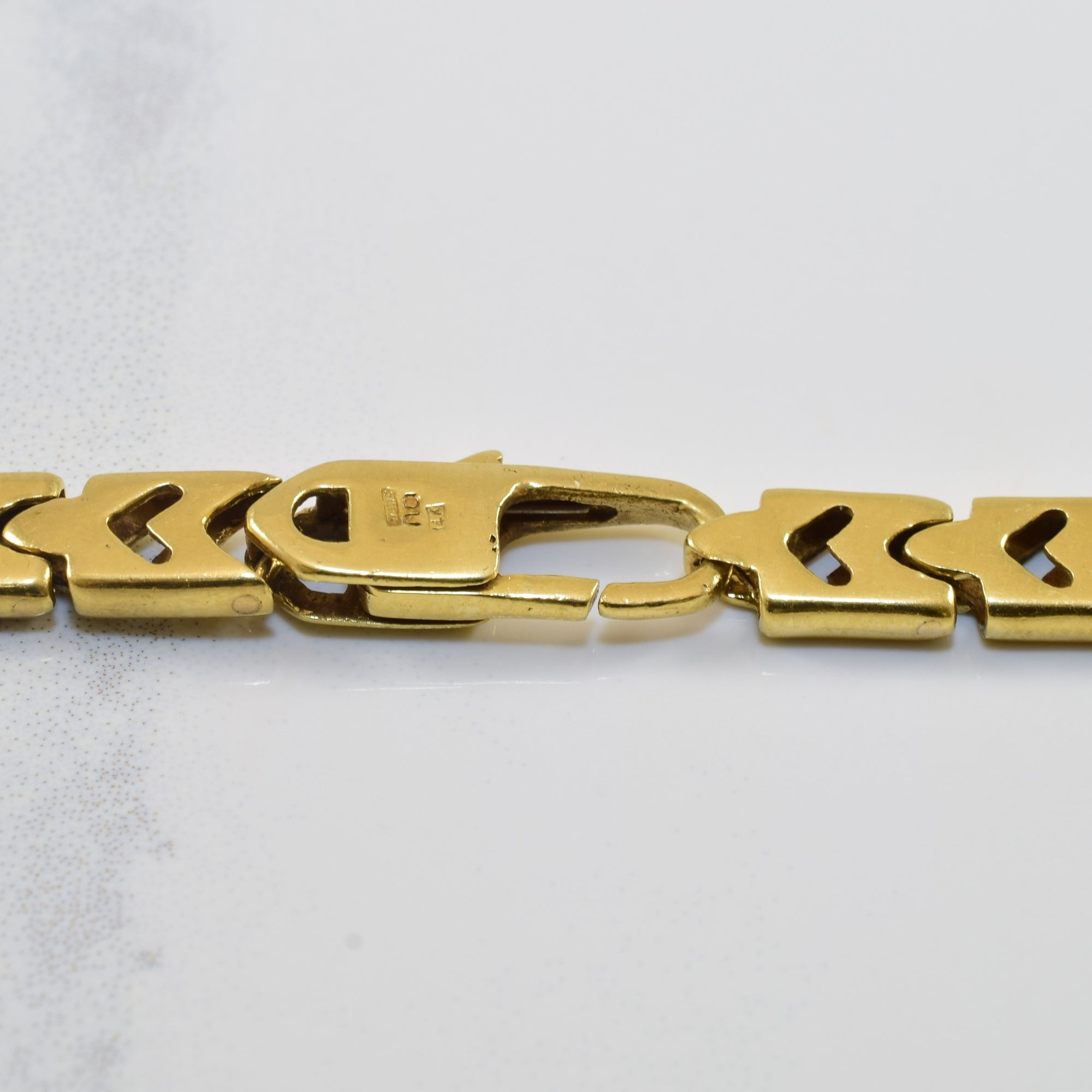 14k Yellow Gold Fancy Link Chain | 16