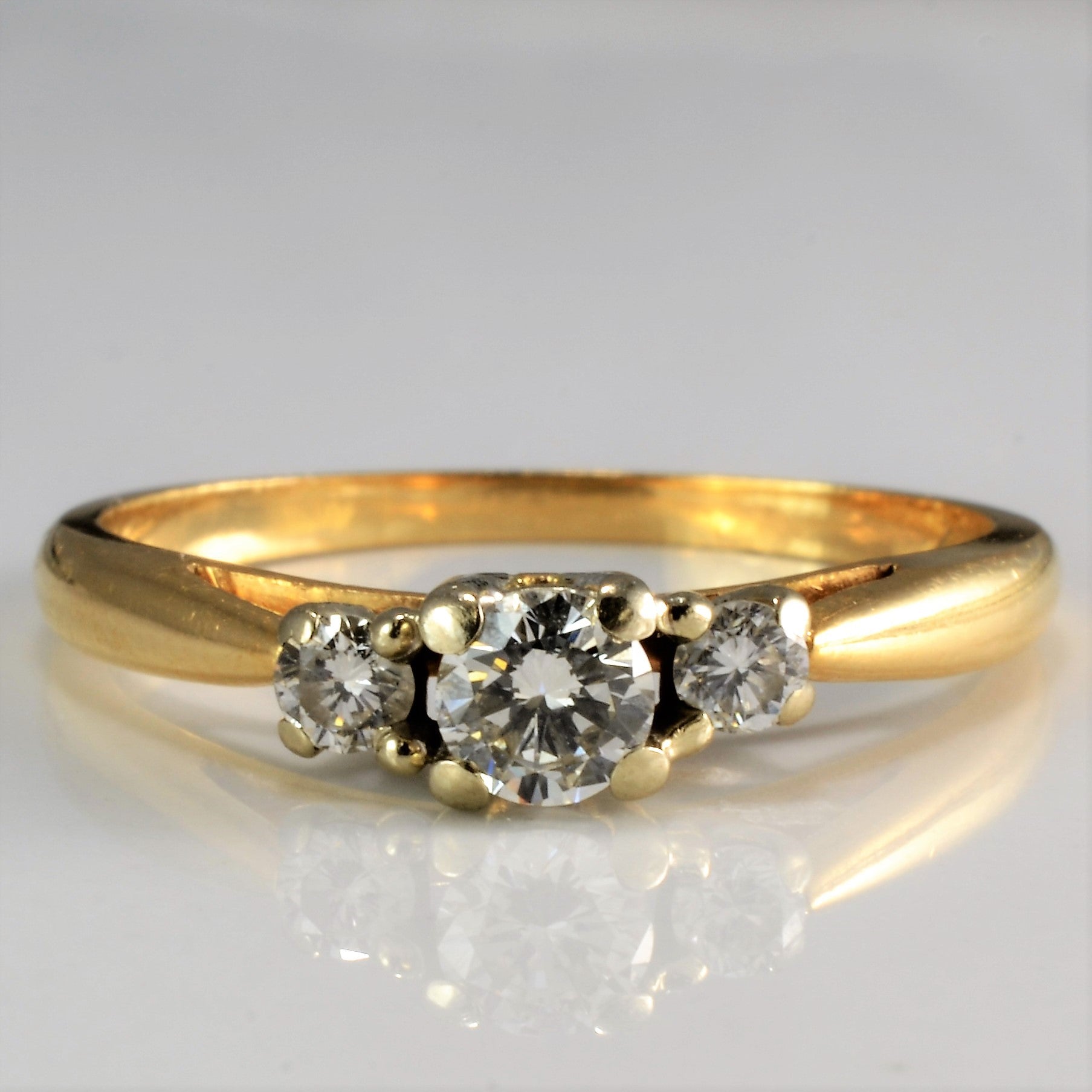 Three Stone Diamond Ring | 0.30 ctw, SZ 7.5 |