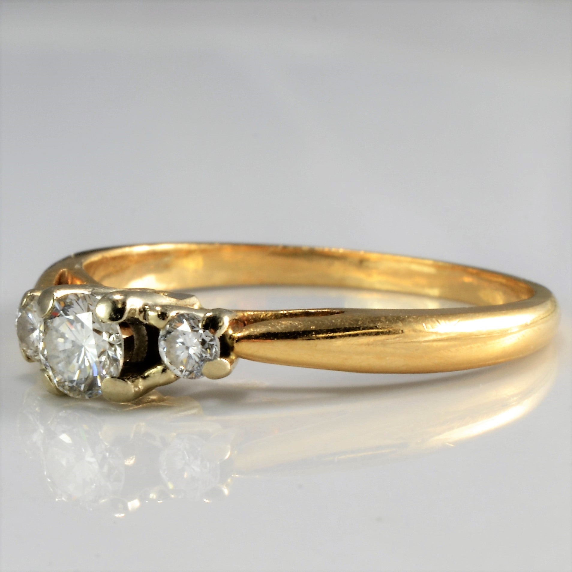 Three Stone Diamond Ring | 0.30 ctw, SZ 7.5 |