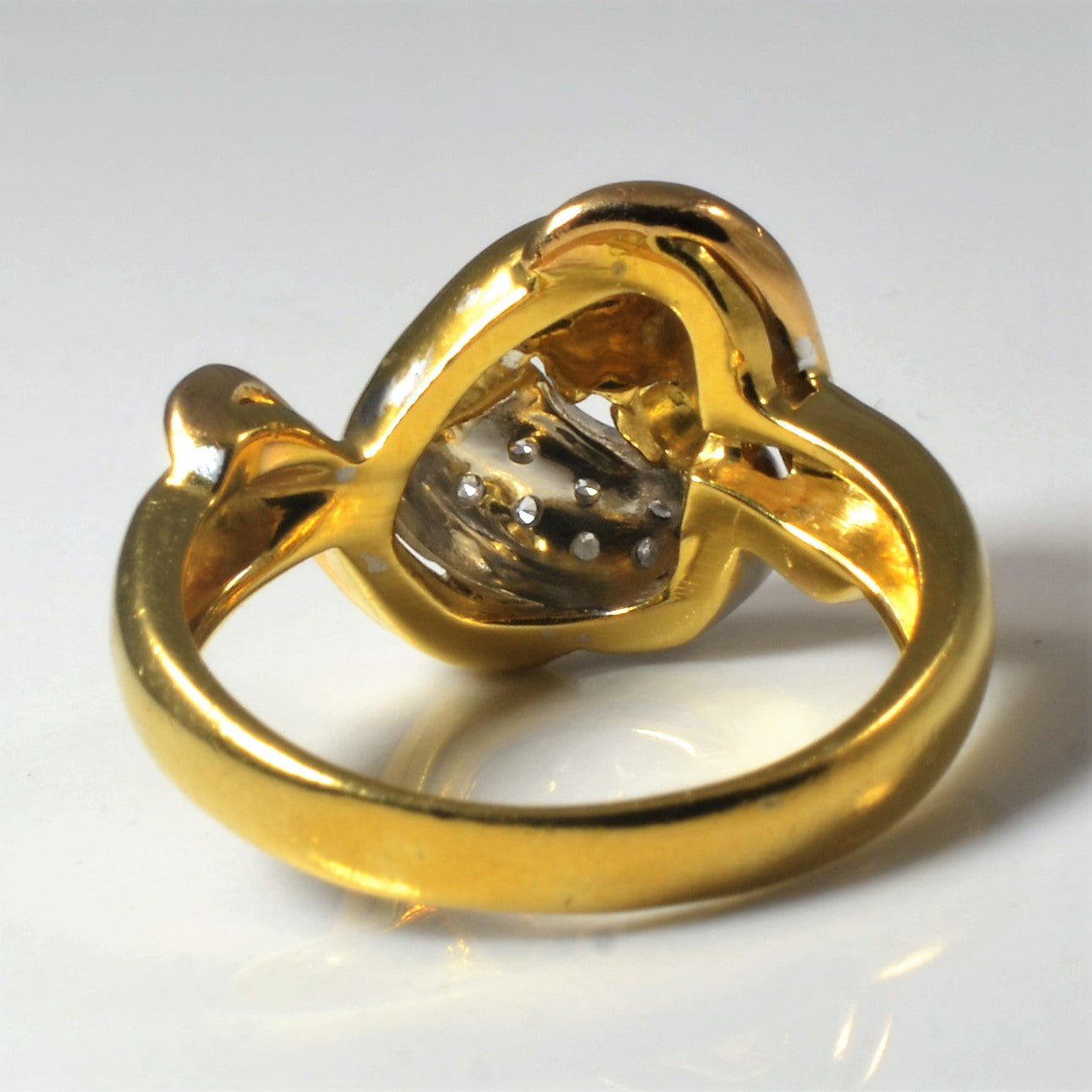 Bypass Cluster Diamond Knot Ring | 0.09ctw | SZ 7.25 |