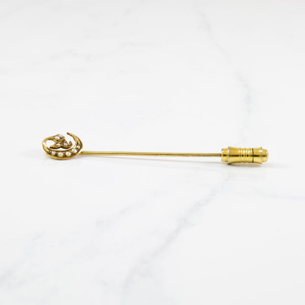 Victorian Seed Pearl Stick Pin