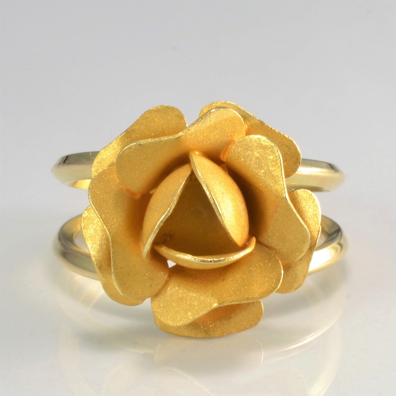 Rose Flower Design Ladies Ring | SZ 7 |