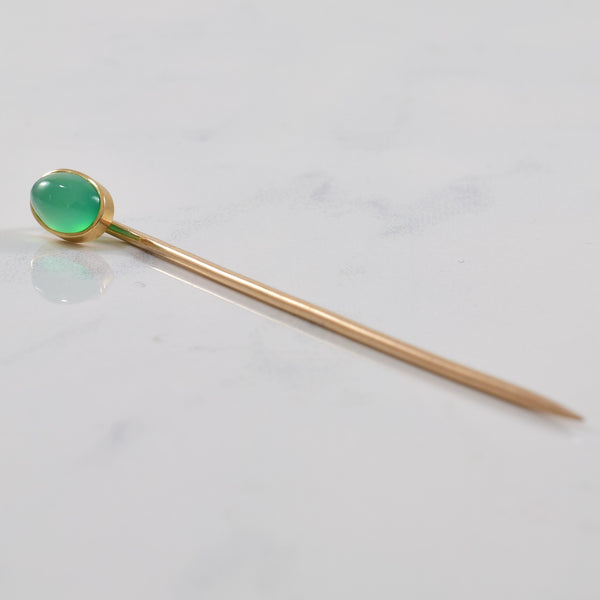 Green Chalcedony Pin |