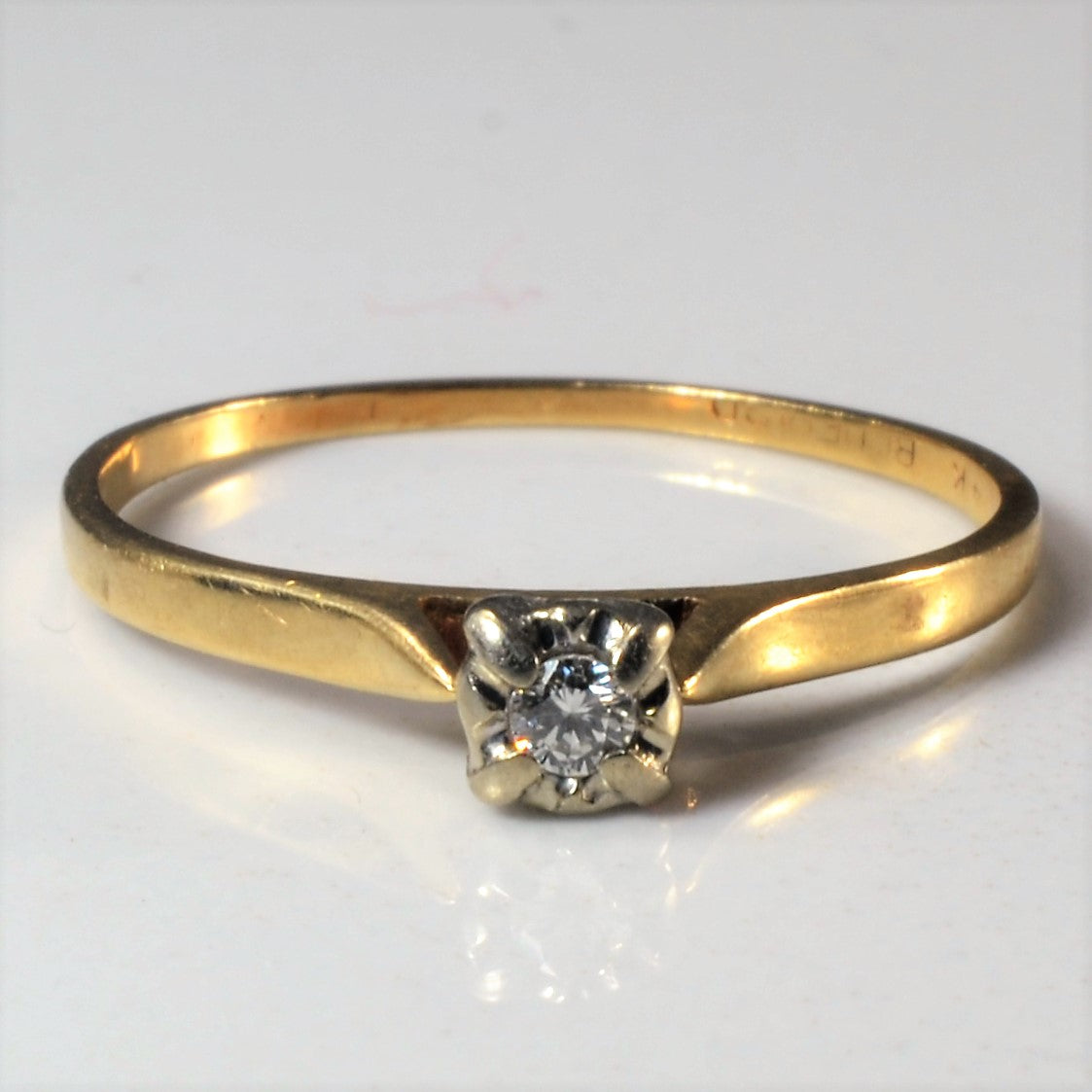 Solitaire Diamond Ring | 0.05ct | SZ 6.5 |