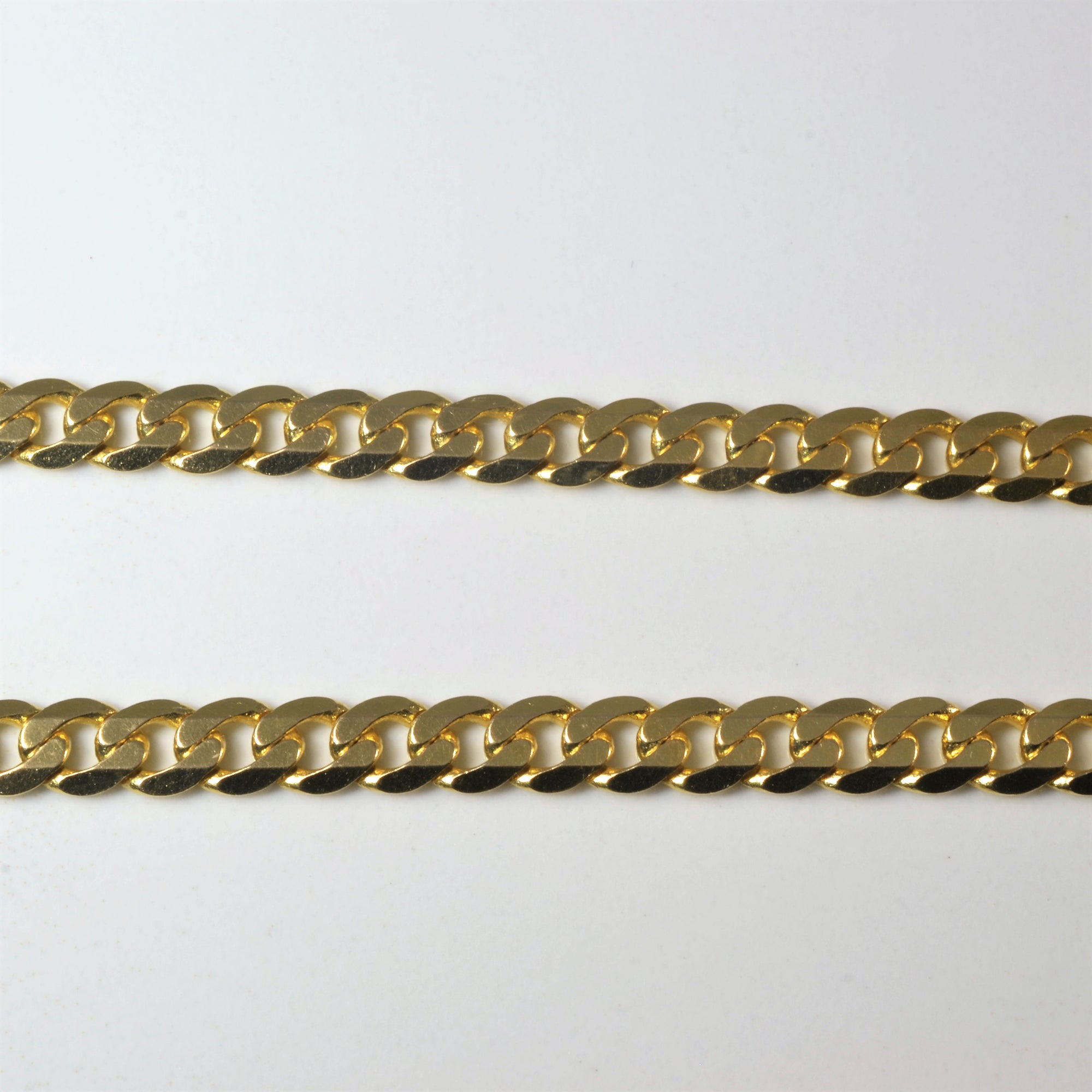 14k Yellow Gold Curb Chain | 25
