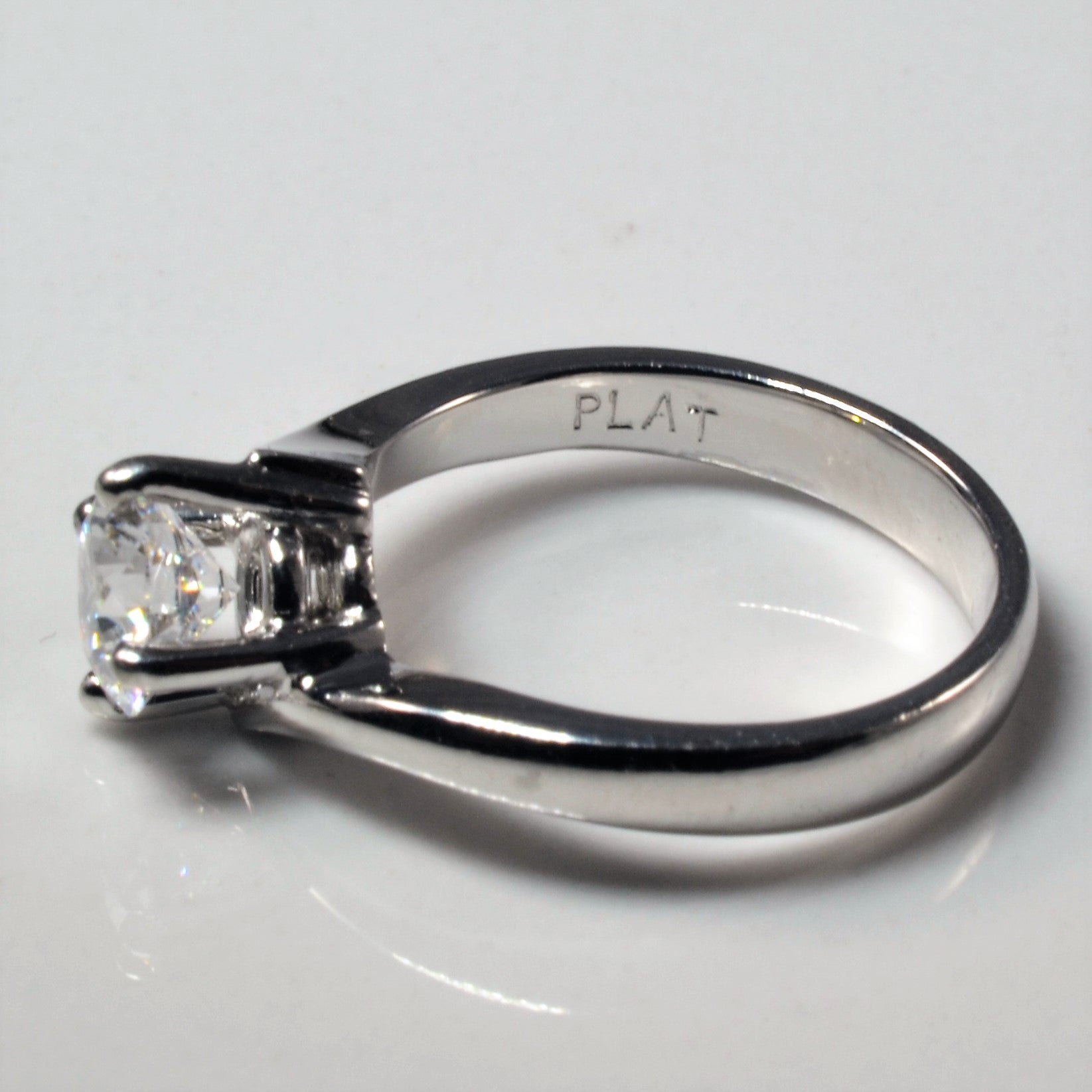 Bypass Solitaire Diamond Engagement Ring | 0.70ct | SZ 3.5 |