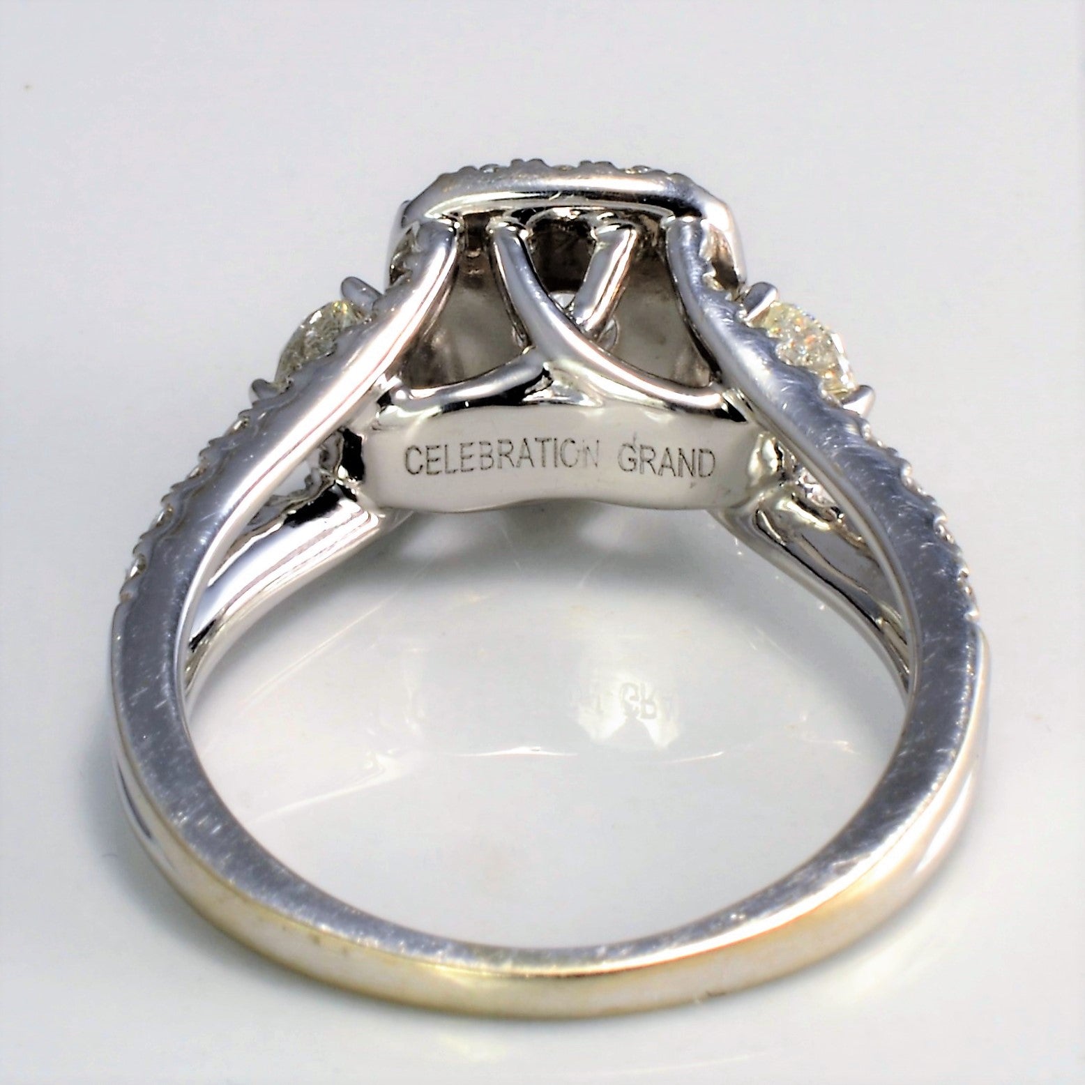 Halo Diamond Engagement Ring | 1.89 ctw, SZ 7.75 |
