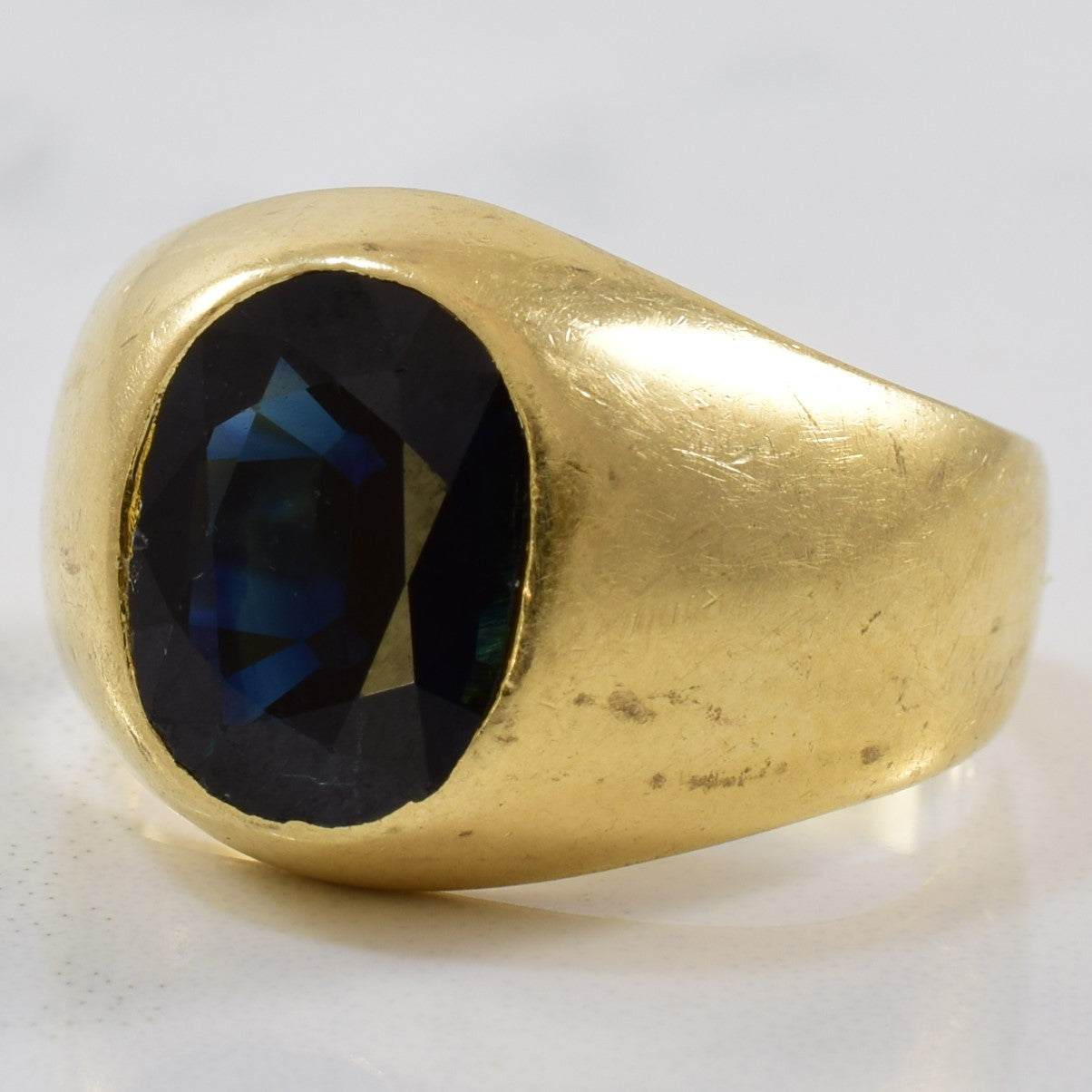 Oval Cut Blue Sapphire Ring | 1.85ct | SZ 5 |