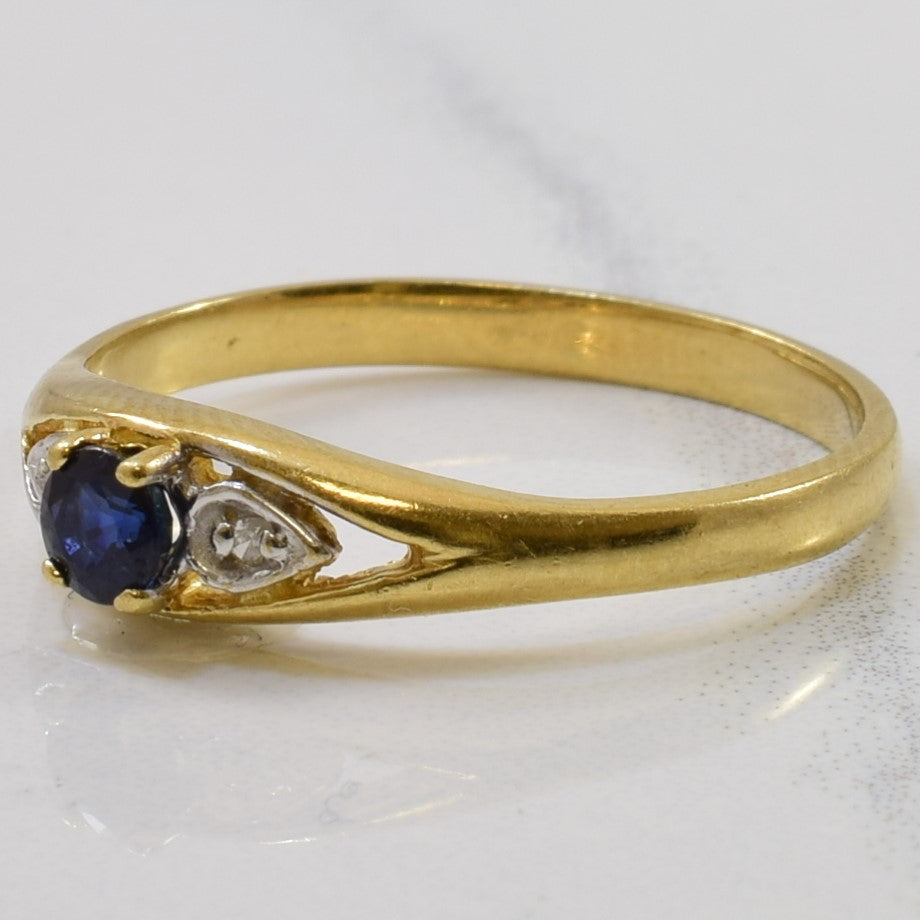 Sapphire & Diamond Ring | 0.18ct, 0.01ctw | SZ 7.25 |