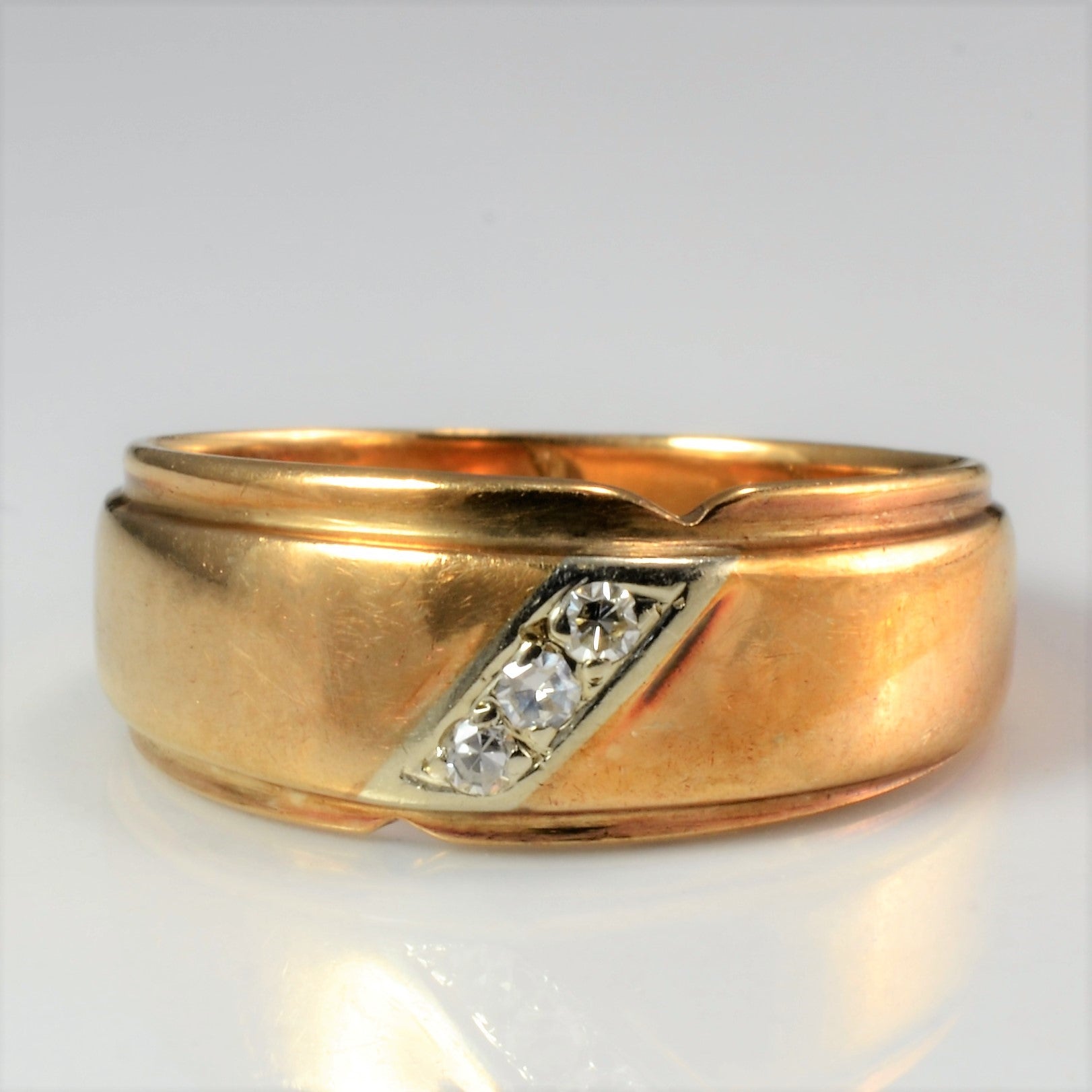 Three Stone Diamond Band | 0.04 ctw, SZ 5 |
