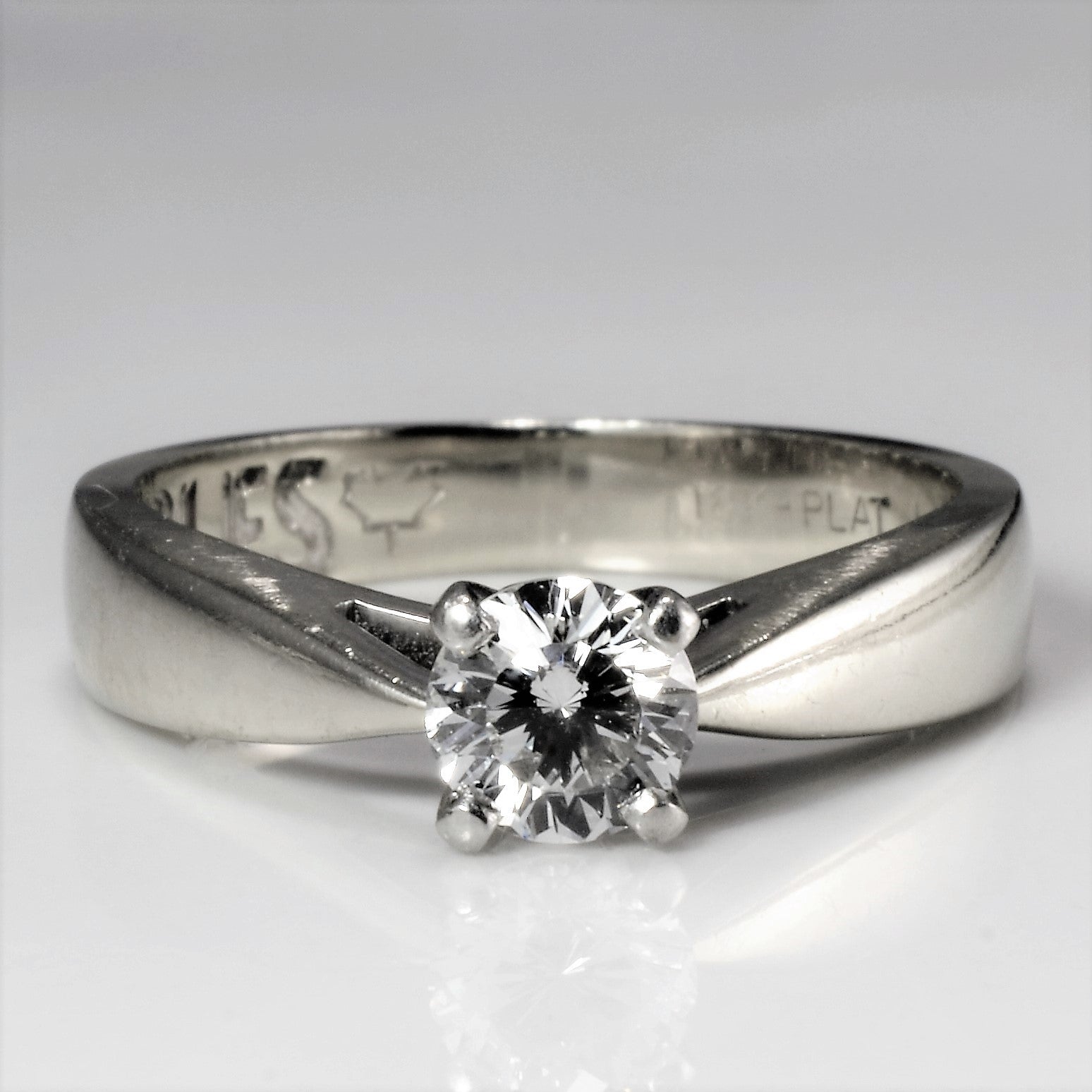 Solitaire Diamond Engagement Ring | 0.50 ct, SZ 6 |