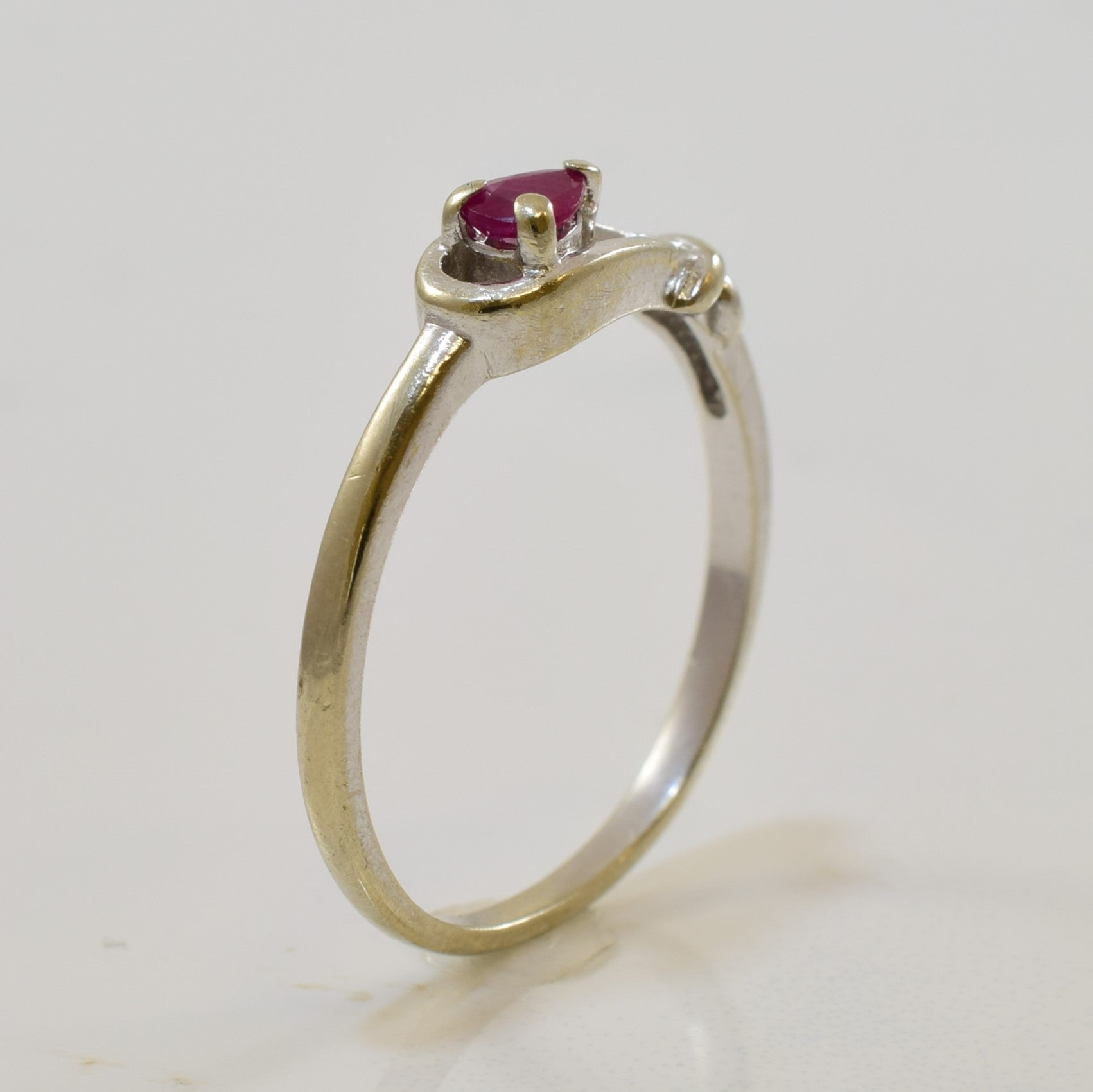 Infinity Knot Ruby Ring | 0.15ct | SZ 6.5 |