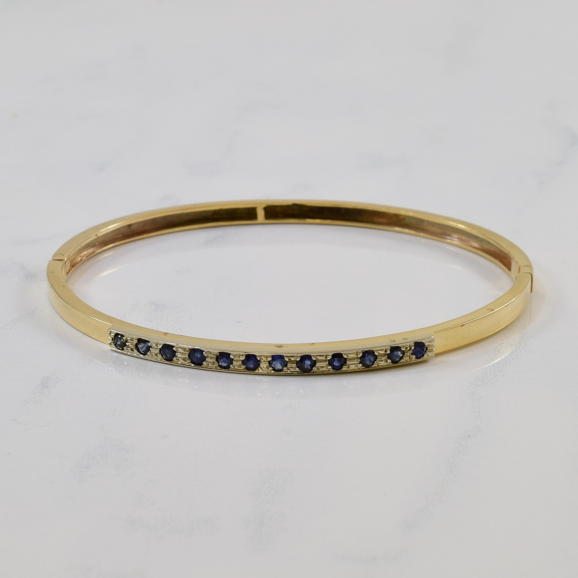 Blue Sapphire Bangle | 0.50ctw | 7" |