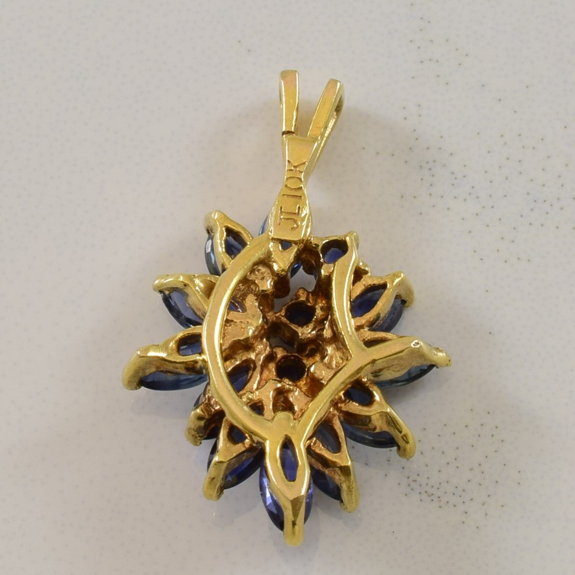 Cluster Burst Sapphire Pendant | 0.80ctw |