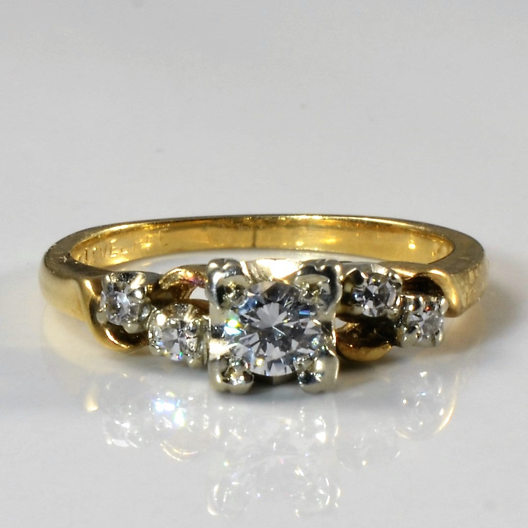 Multi Diamond Engagement Ring | 0.24ctw | SZ 5 |