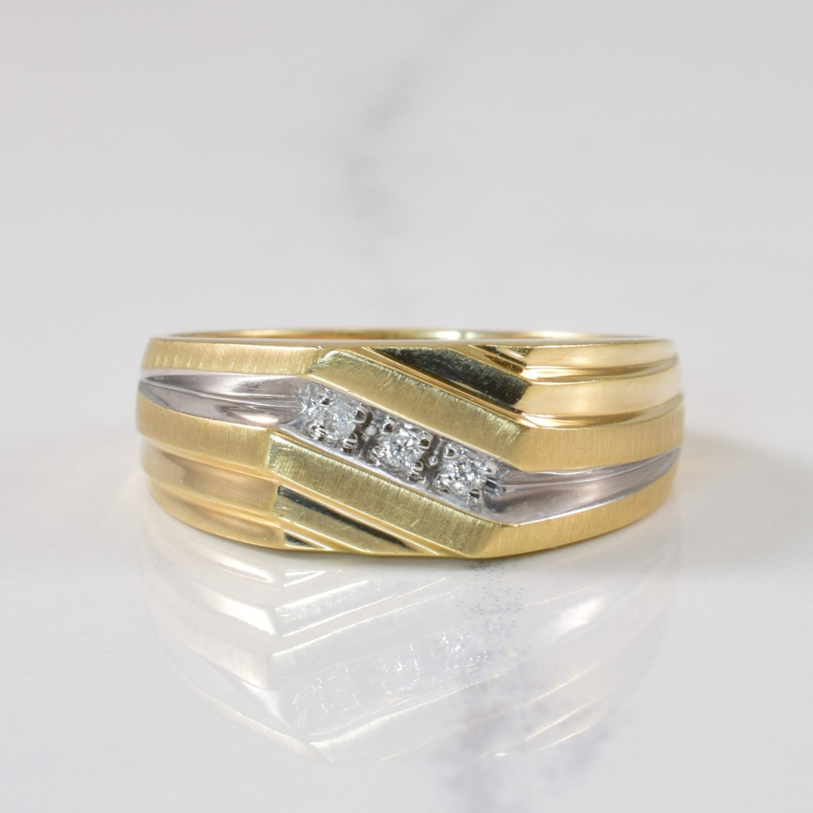 Pave Set Diamond Ring | 0.06ctw | SZ 10.25 |