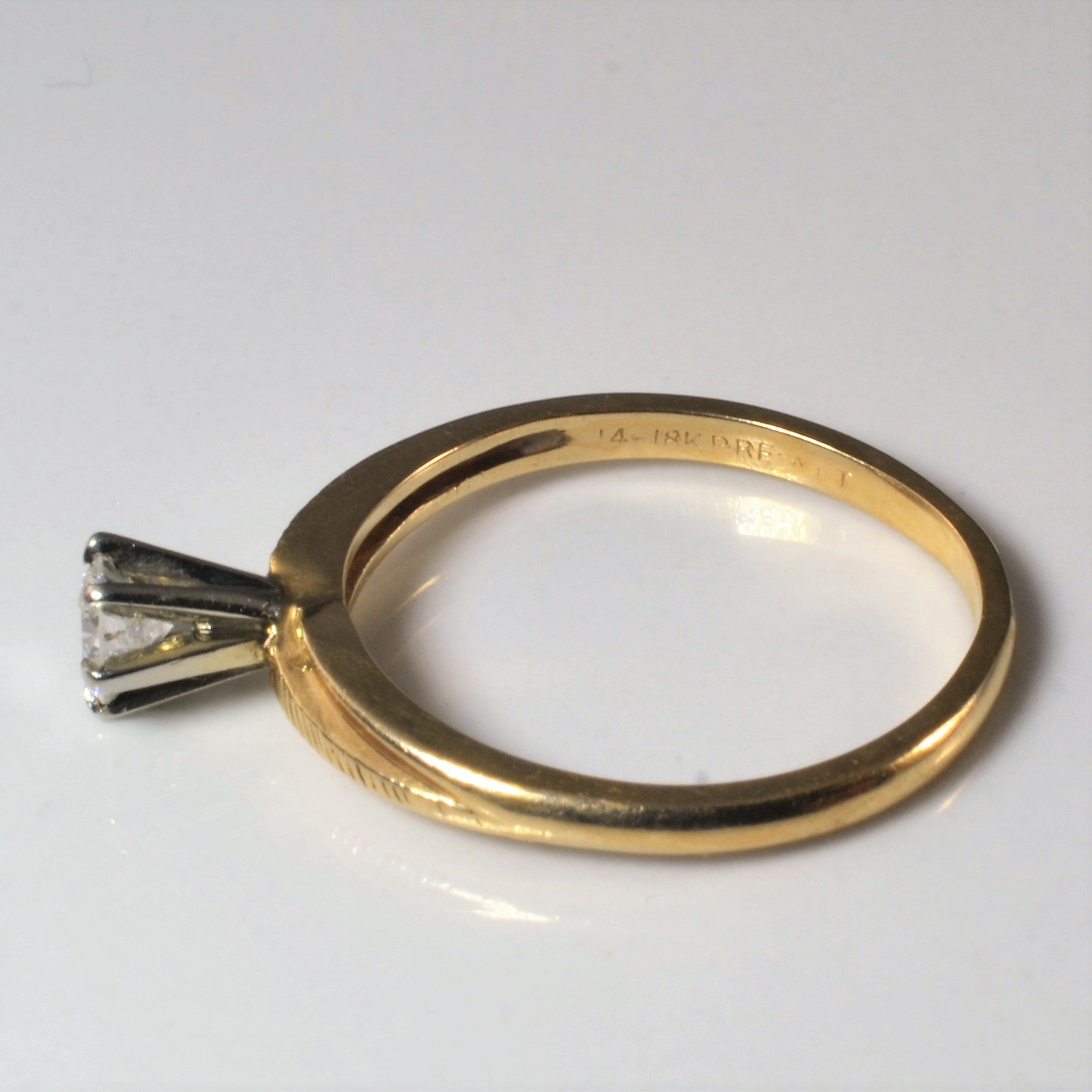 Six Prong Solitaire Diamond Ring | 0.33ct | SZ 8.25 |
