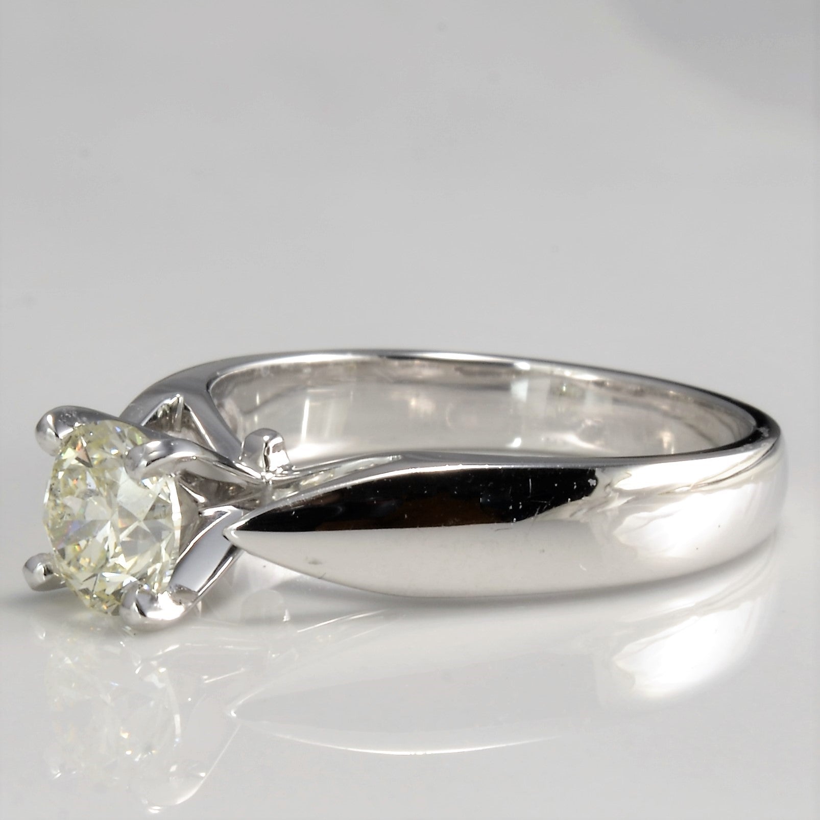 Tapered Solitaire Diamond Ring | 0.77 ct, SZ 6.25 |