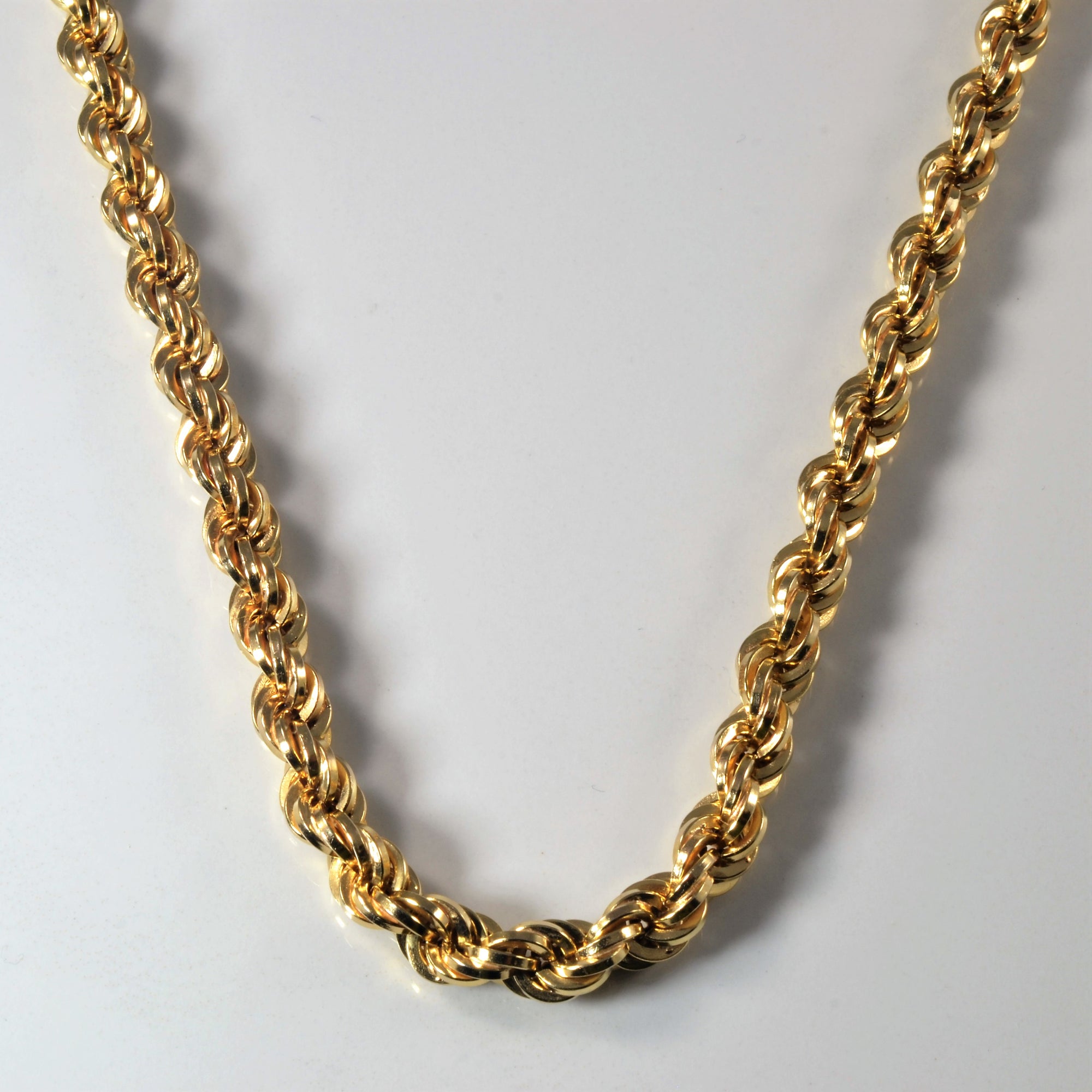10k Yellow Gold Rope Chain | 15.5