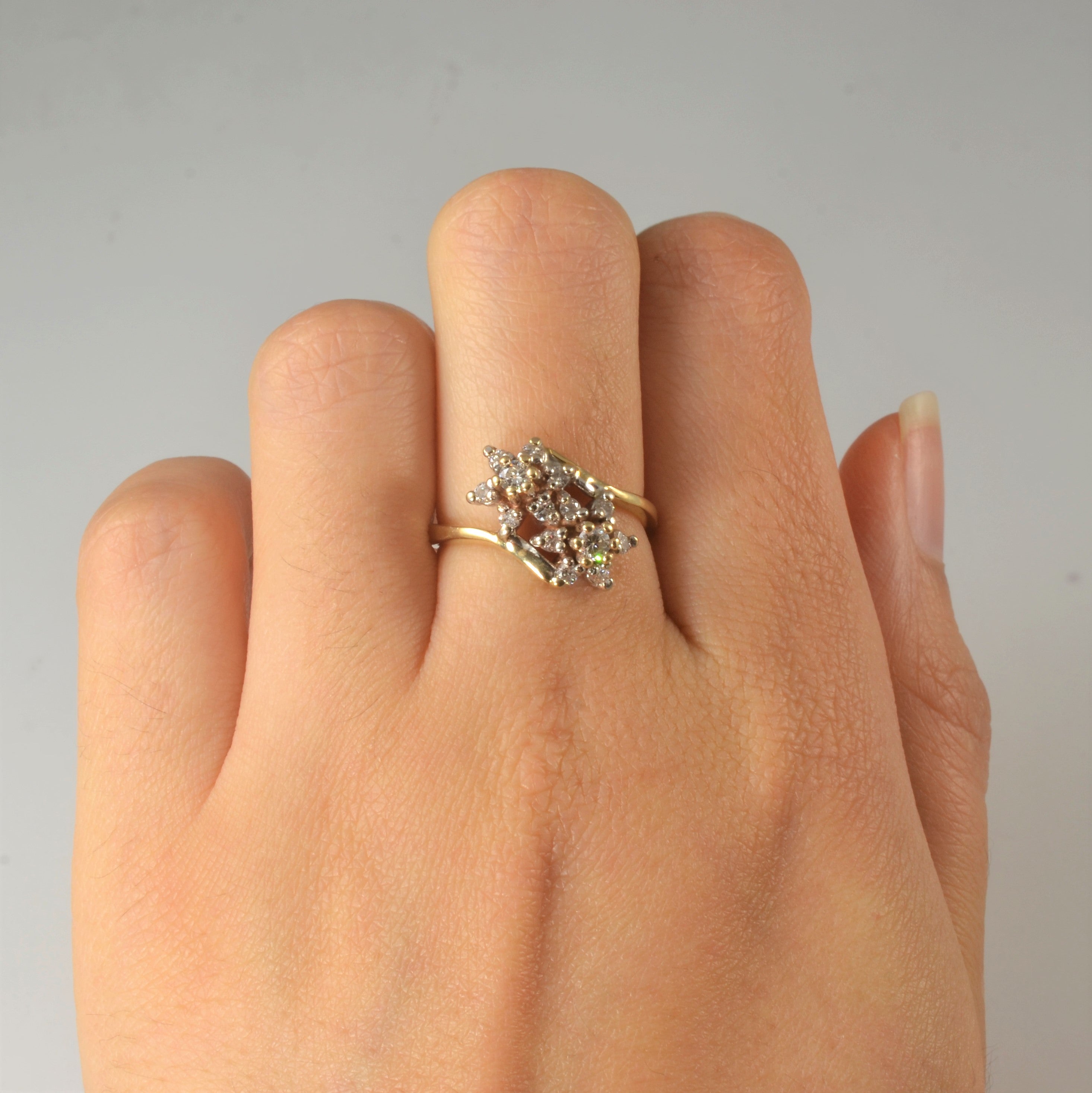 Bypass Cluster Diamond Ring | 0.40ctw | SZ 6.75 |