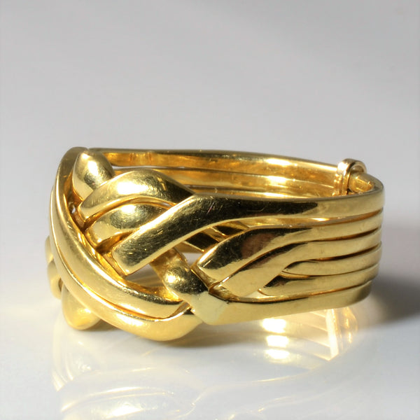 Yellow Gold Puzzle Ring | SZ 11.5 |