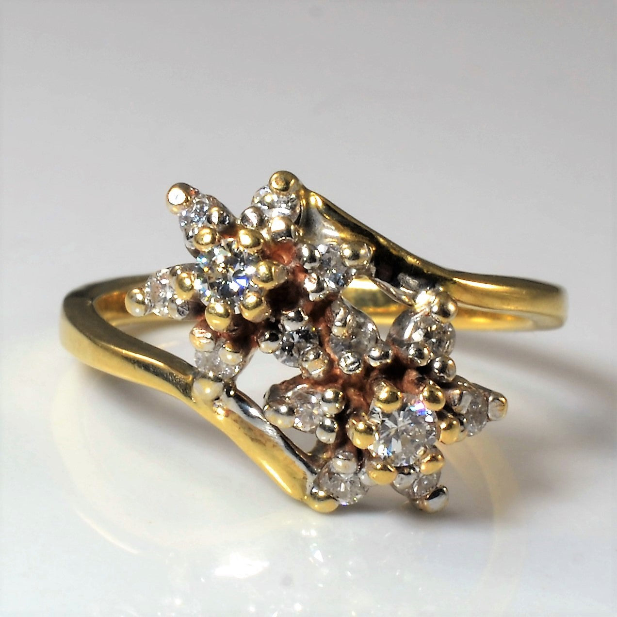 Bypass Cluster Diamond Ring | 0.40ctw | SZ 6.75 |