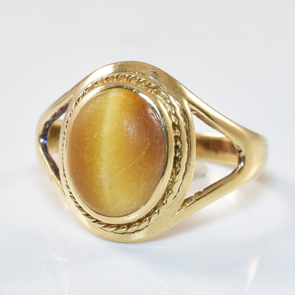 Tigers Eye Cabochon Ring | 2.00ct | SZ 6 |