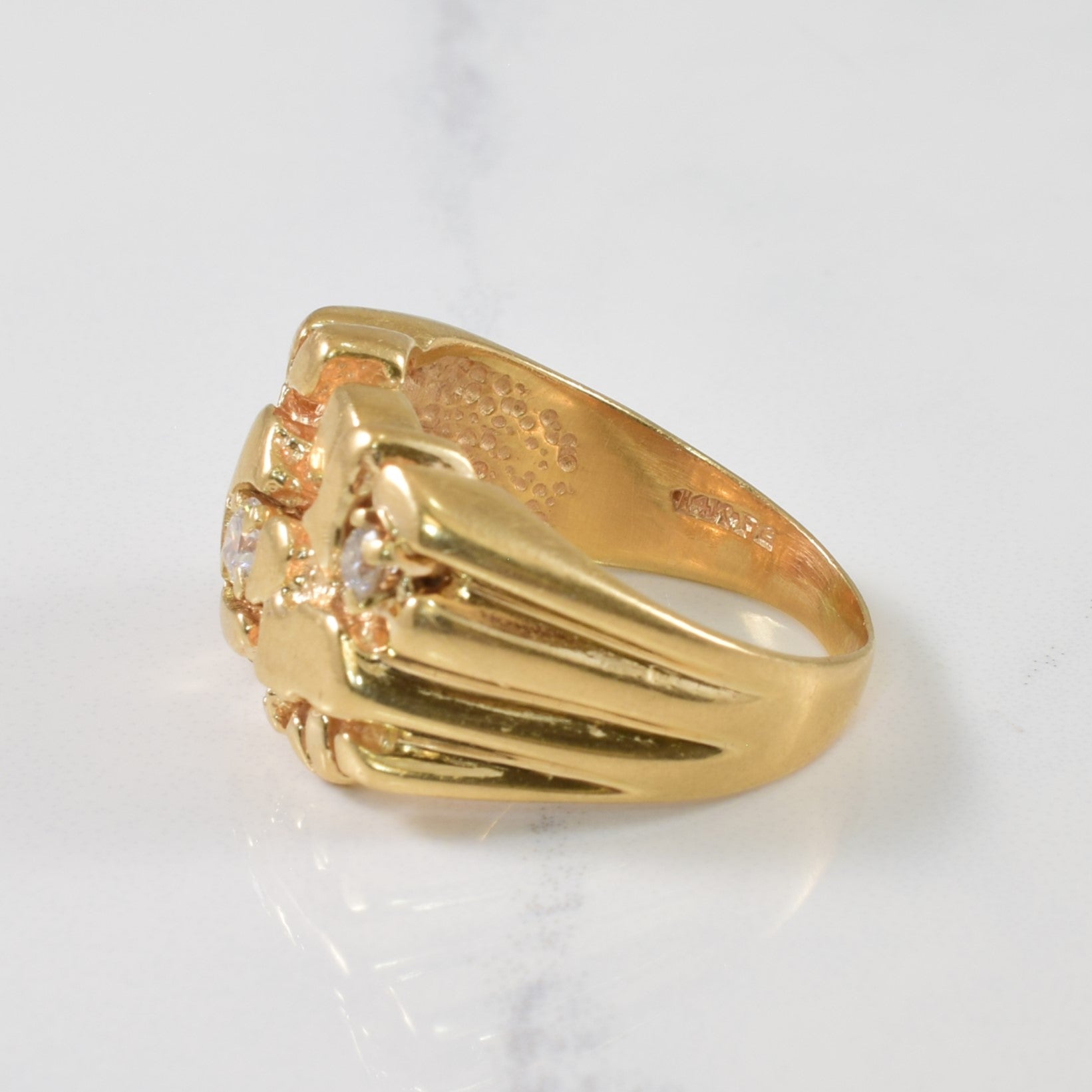 Dual Diamond Nugget Ring | 0.22ctw | SZ 9 |