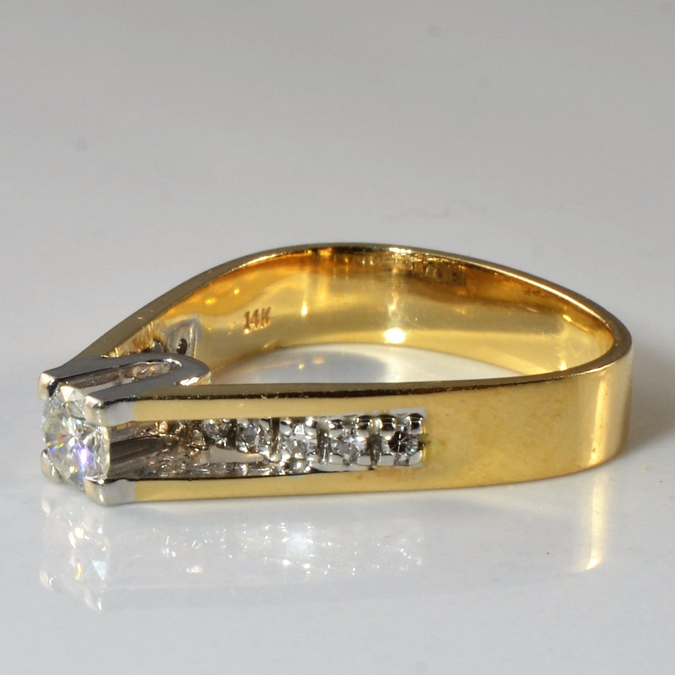 High Set Diamond Ring | 0.34ctw | SZ 6.5 |