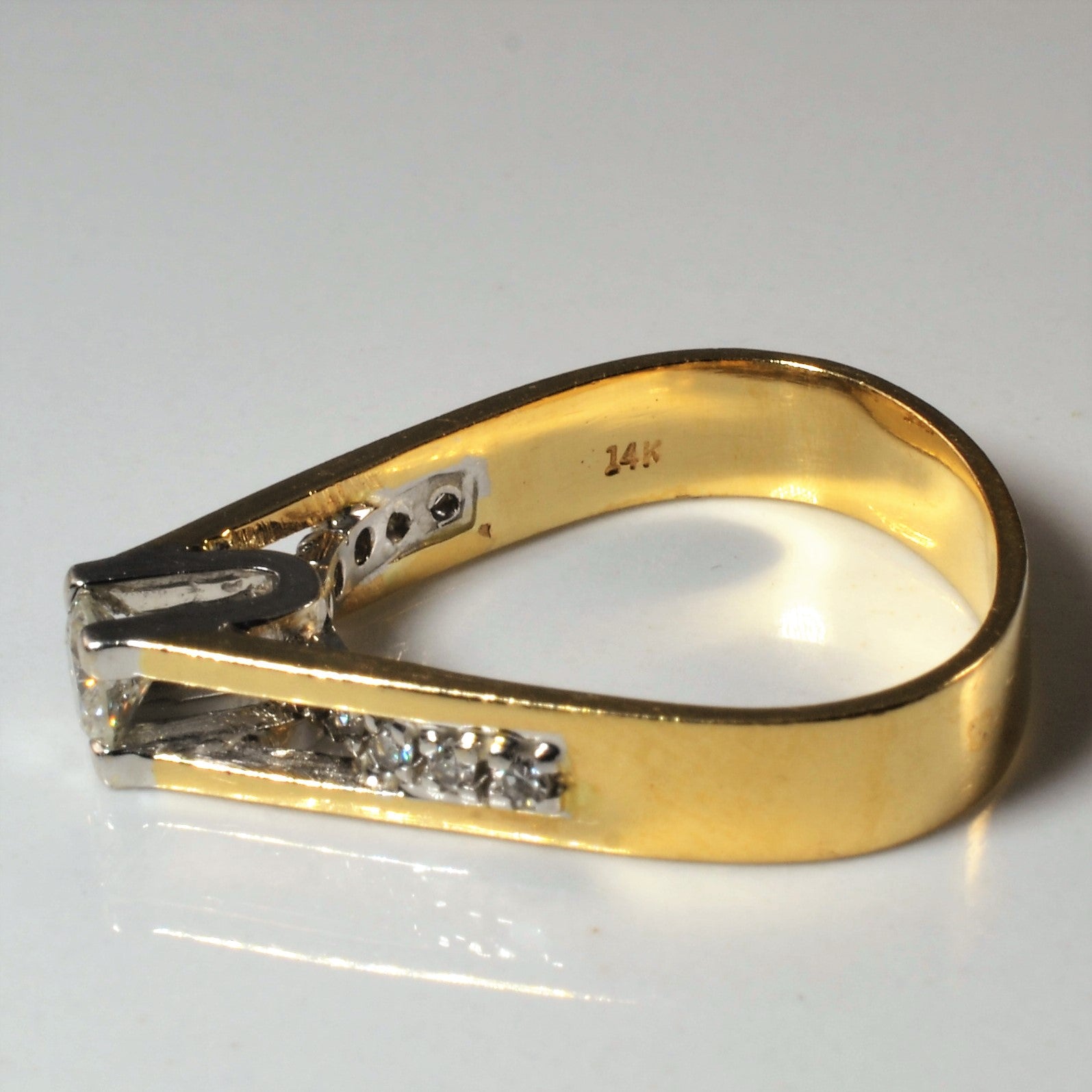 High Set Diamond Ring | 0.34ctw | SZ 6.5 |