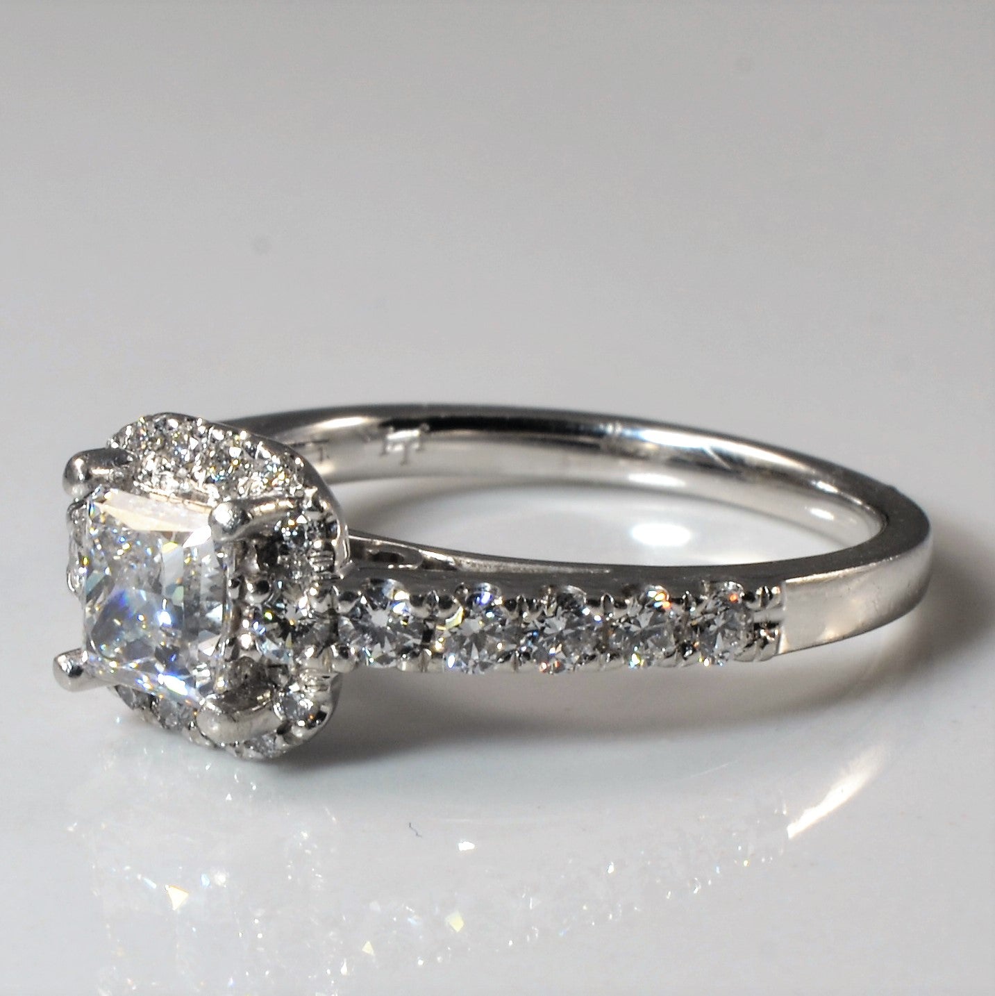 Princess Halo Diamond Engagement Ring | 1.26ctw | SZ 6 |