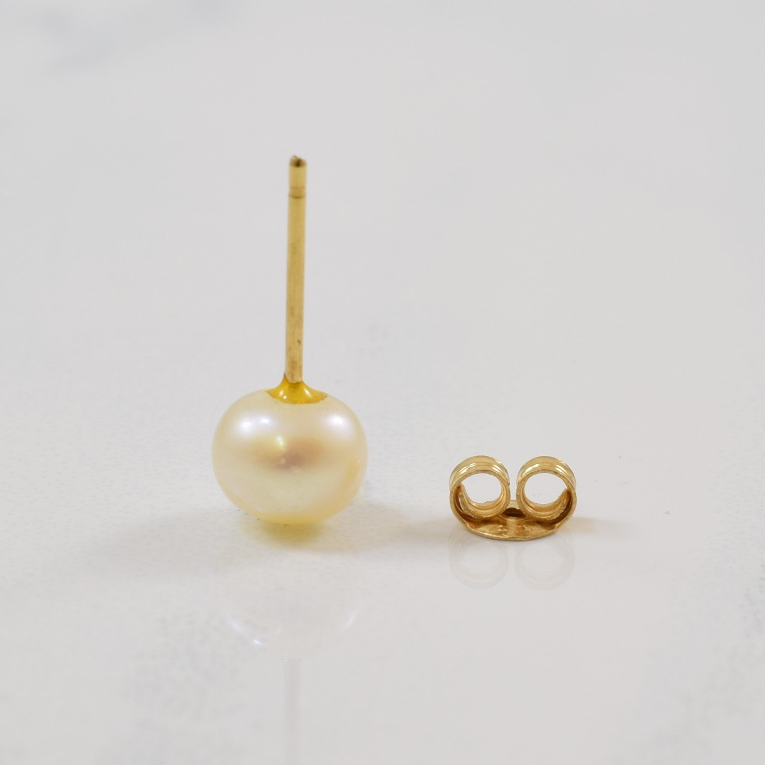Button Pearl Stud Earrings | 2.50ct |