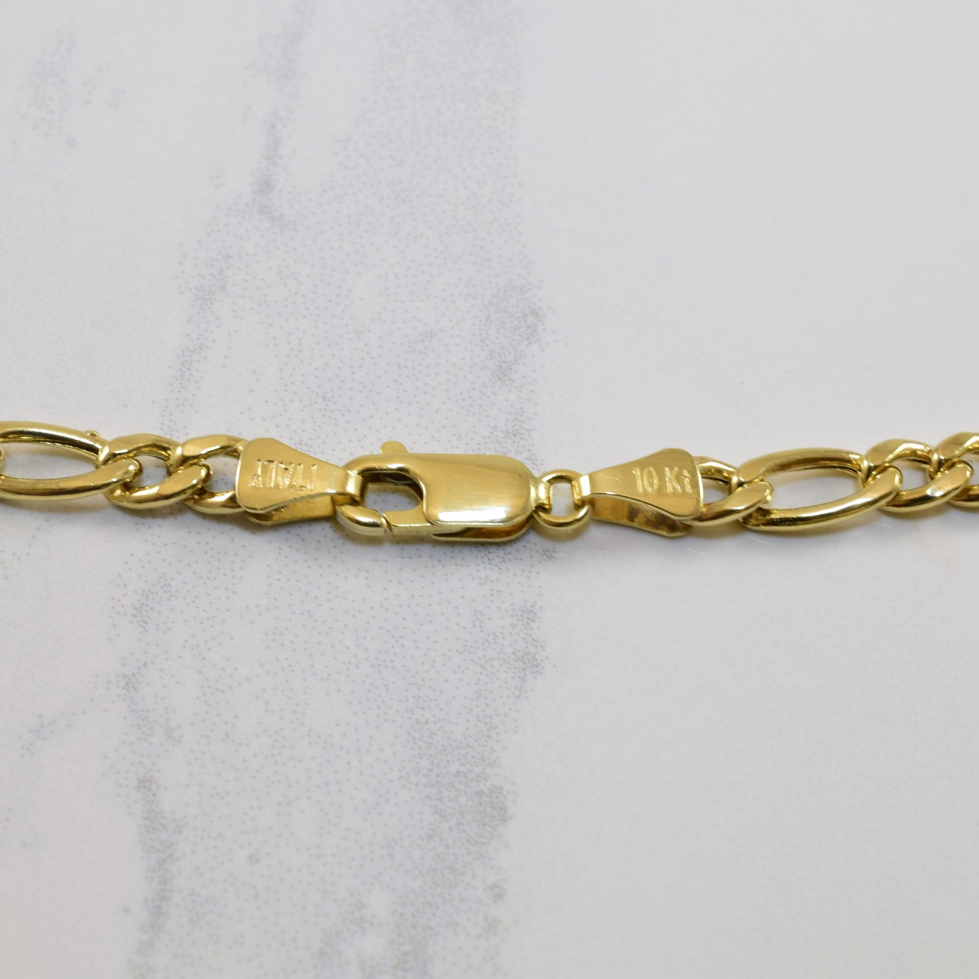 10k Yellow Gold Figaro Chain | 24