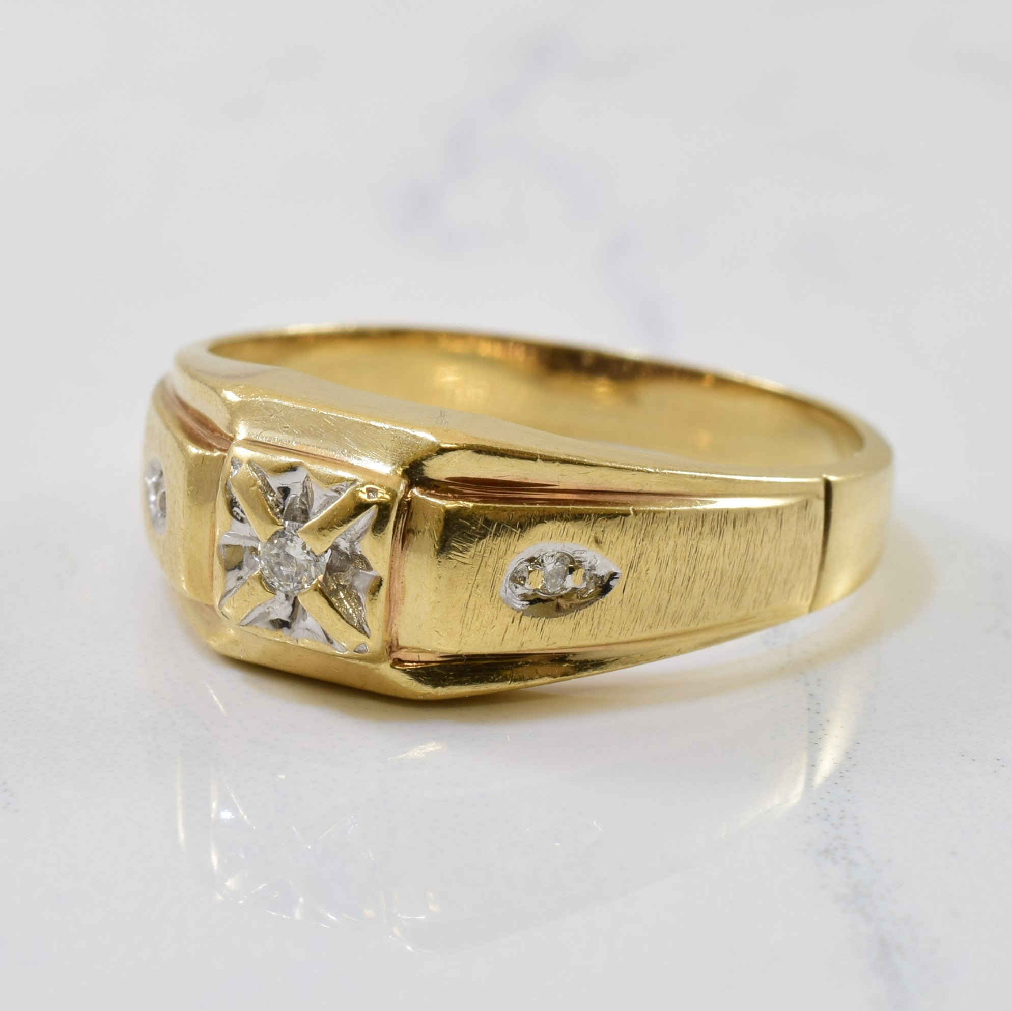Illusion Set Diamond Ring | 0.05ctw | SZ 11.5 |