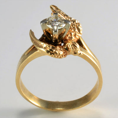 14k Yellow Gold Falcon Solitaire Diamond Ring | 0.30 ct, SZ 7 |