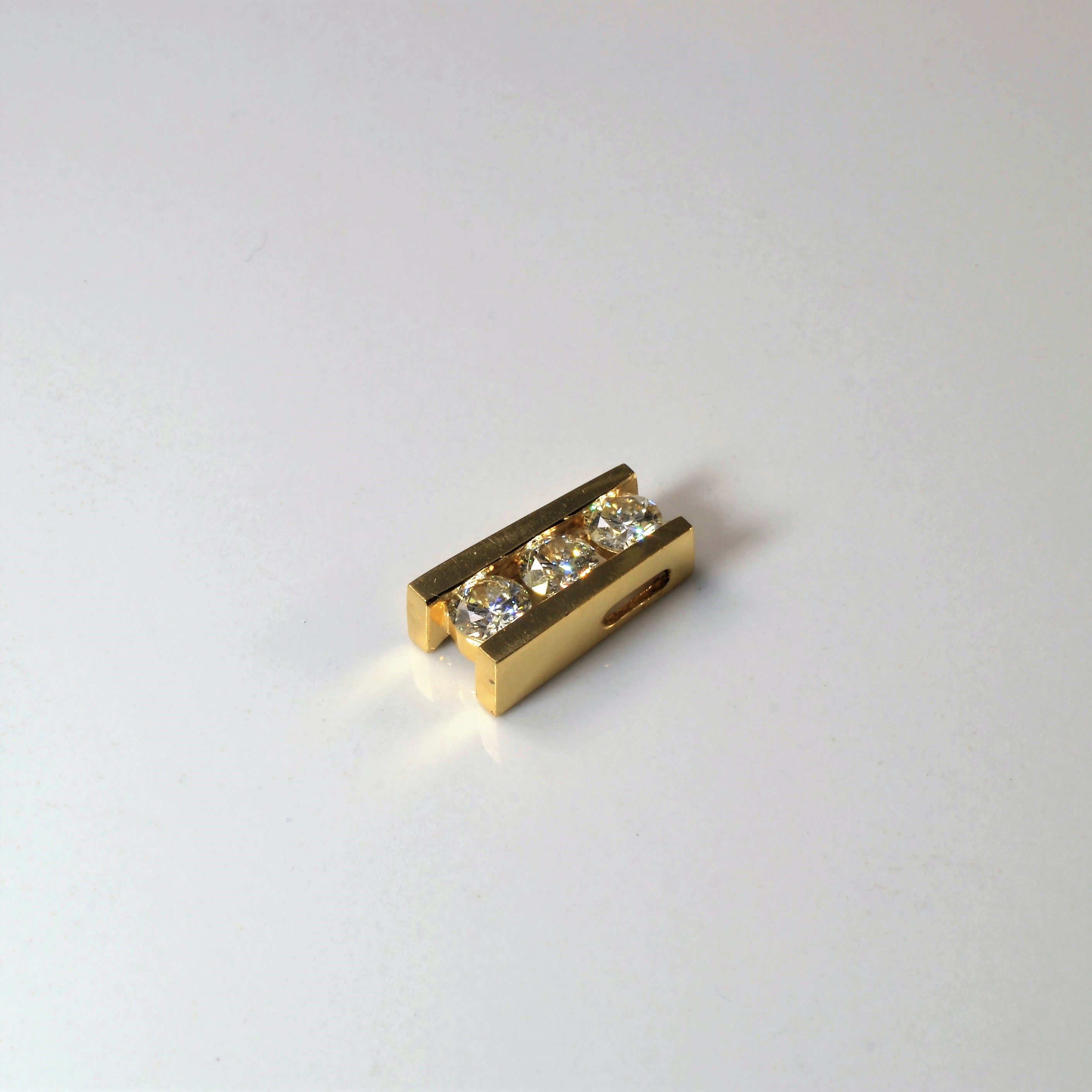 Three Stone Diamond Pendant | 0.97ctw |