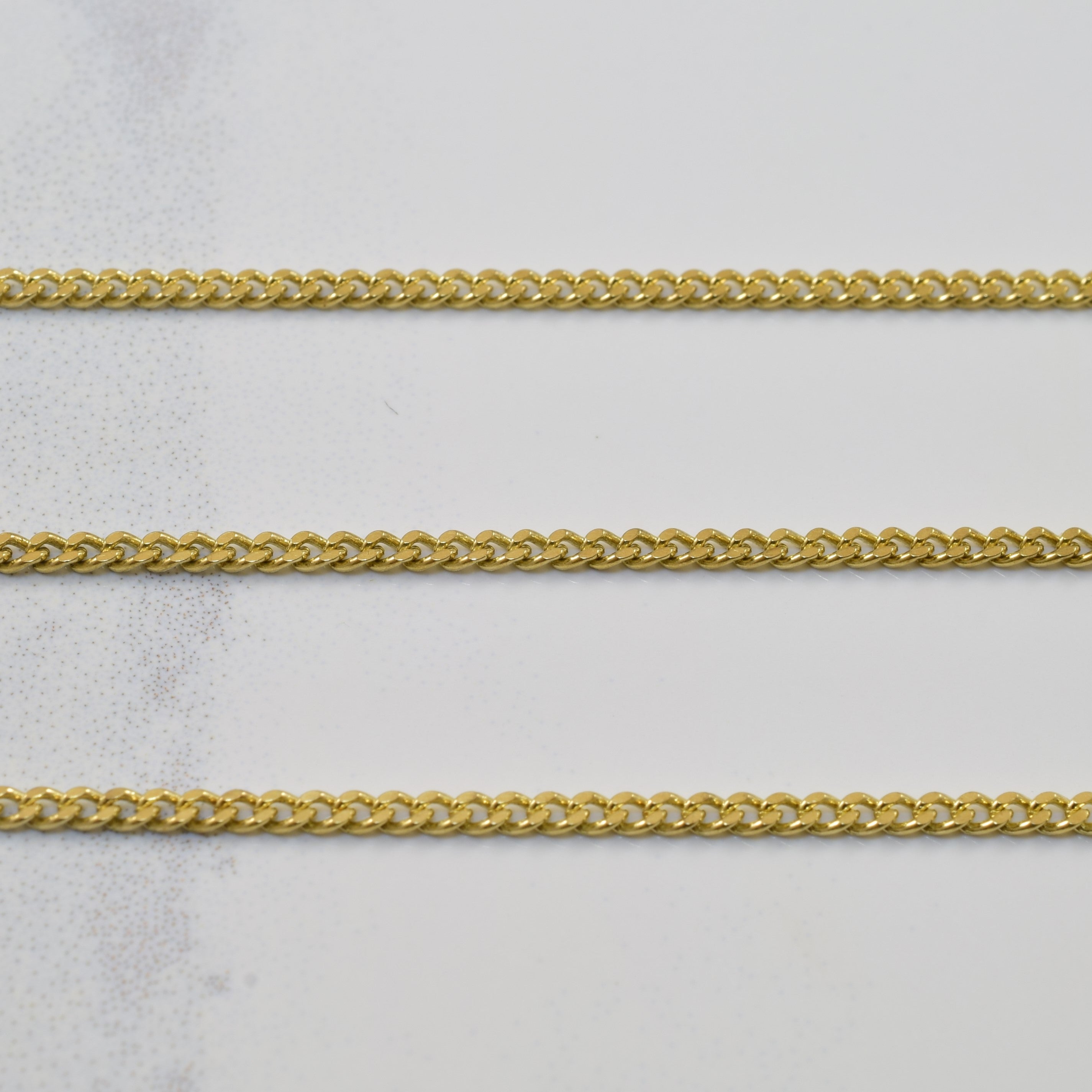 10k Yellow Gold Curb Chain | 16" |