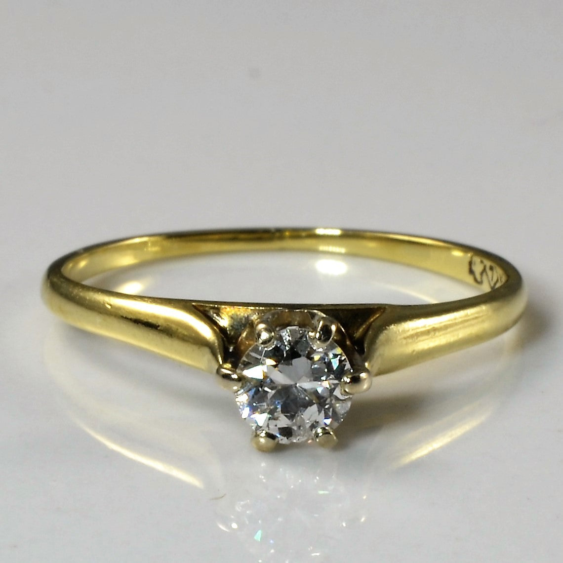 Six Prong Solitaire Diamond Ring | 0.23ct | SZ 5 |