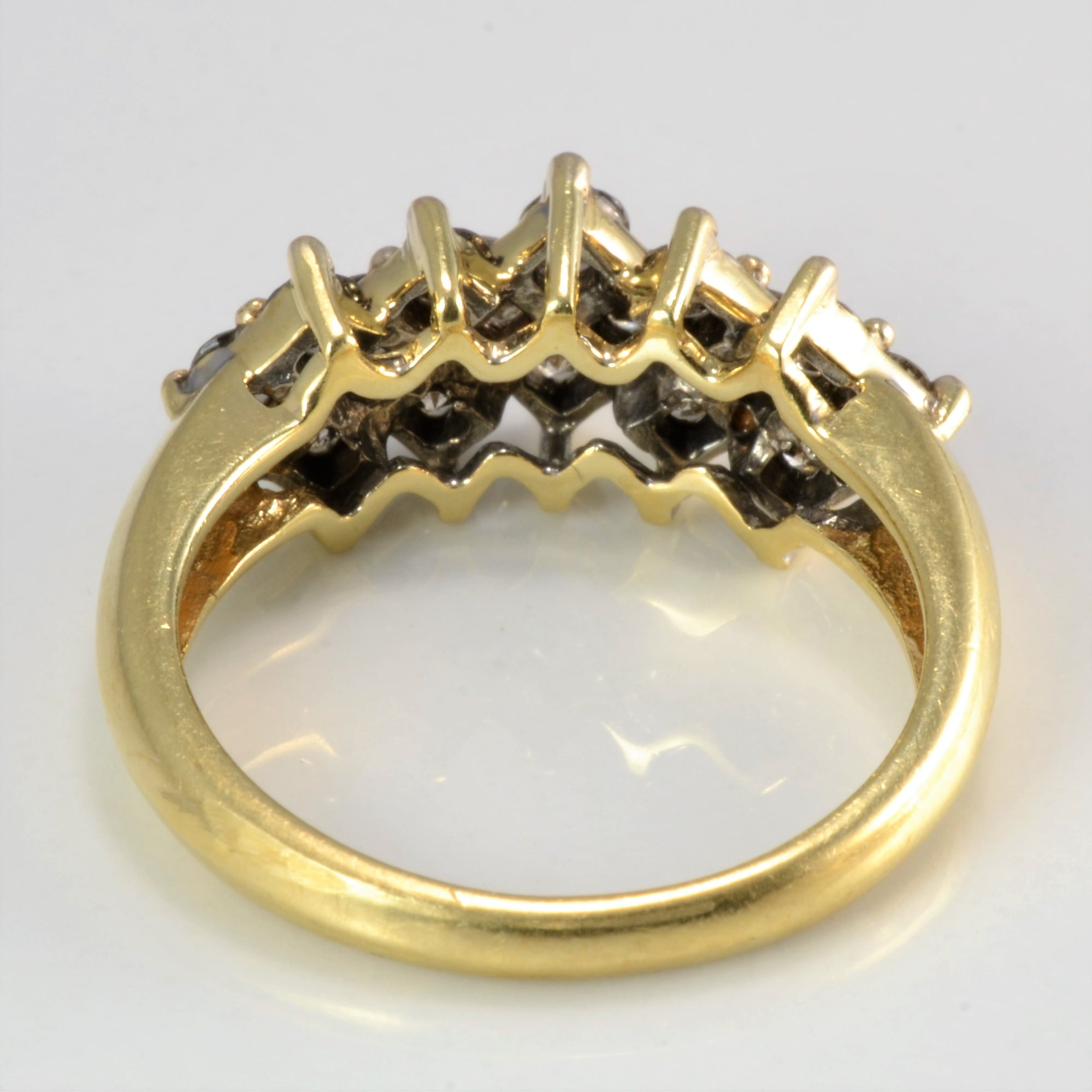 High Set Cluster Diamond Ring | 0.88 ctw, SZ 5.5 |
