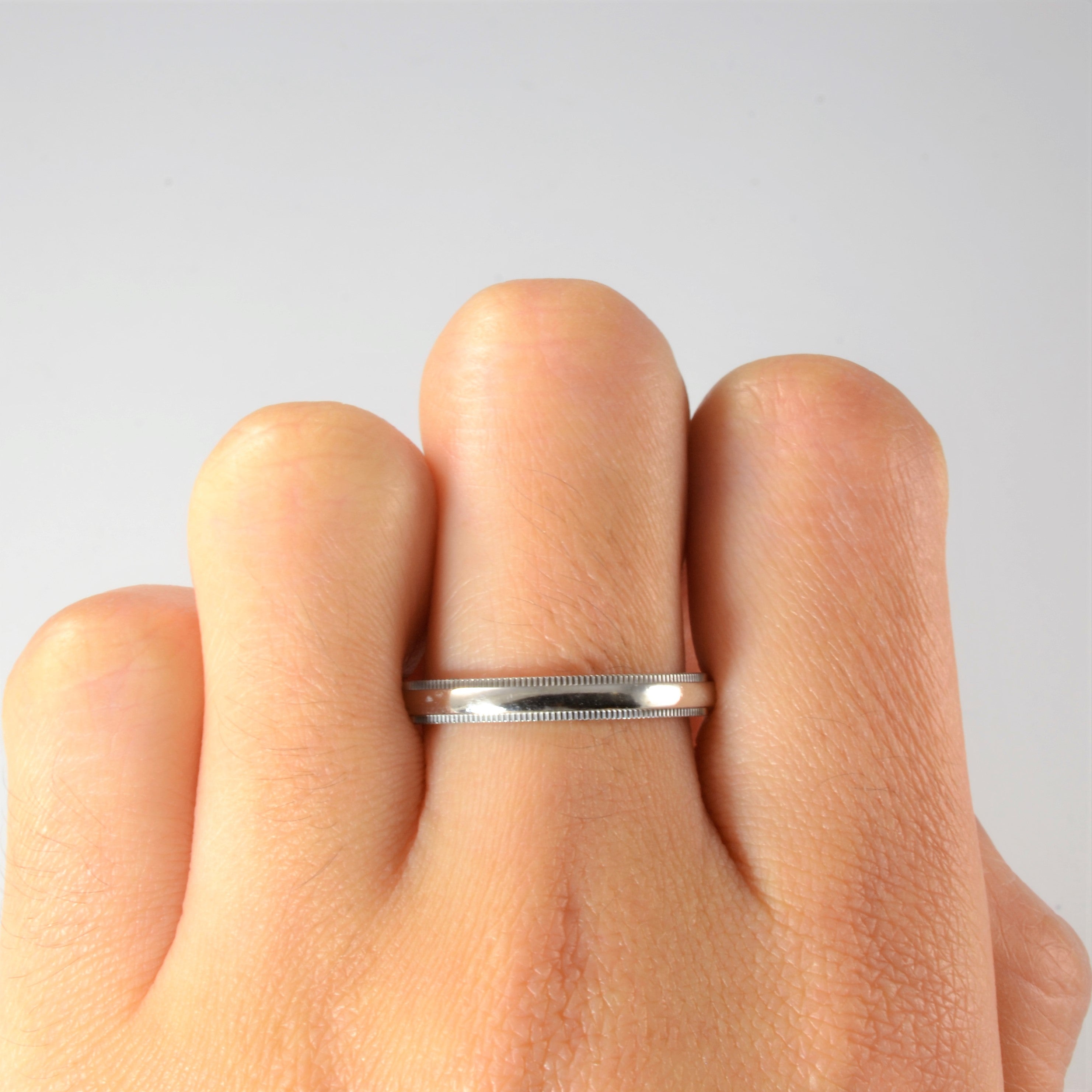 Tiffany & Co.' Tiffany Together, Milgrain Platinum Ring