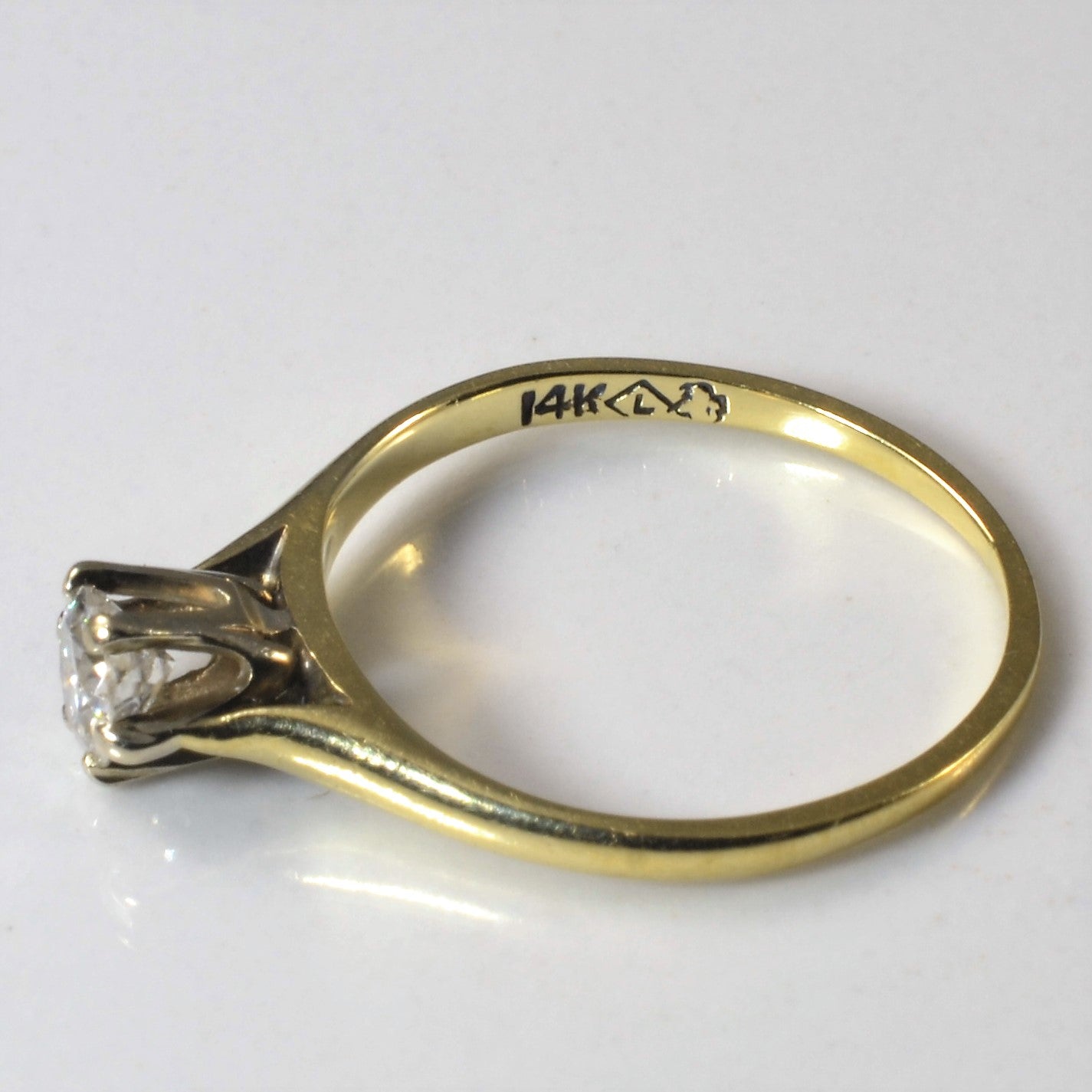 Six Prong Solitaire Diamond Ring | 0.23ct | SZ 5 |