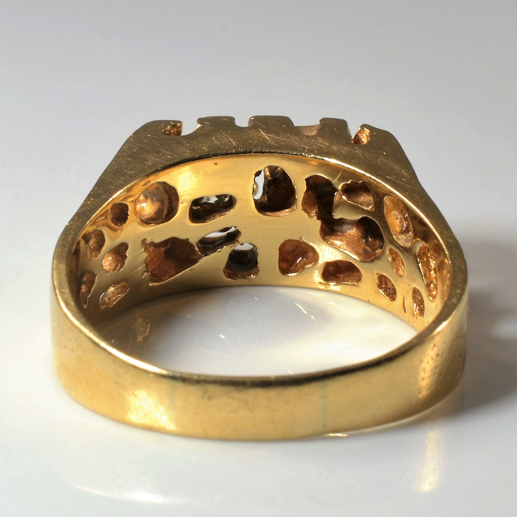 Bague en diamant texturé | 0,38 ct | Taille 11,5 | 