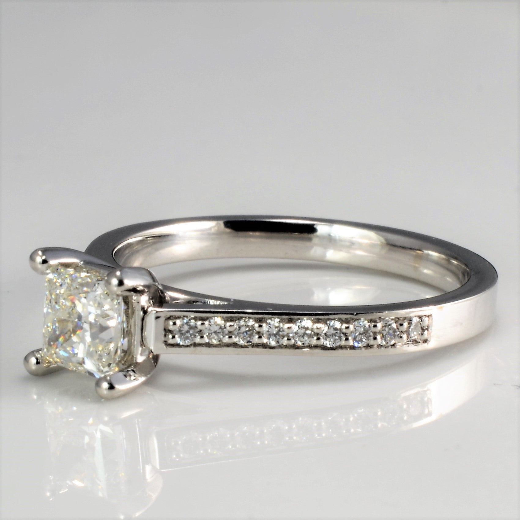 Princess Diamond with Accents Engagement Ring | 0.66 ctw, SZ 6 |