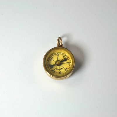 1961 Birmingham 9k Gold Saint Christopher Compass Pendant |