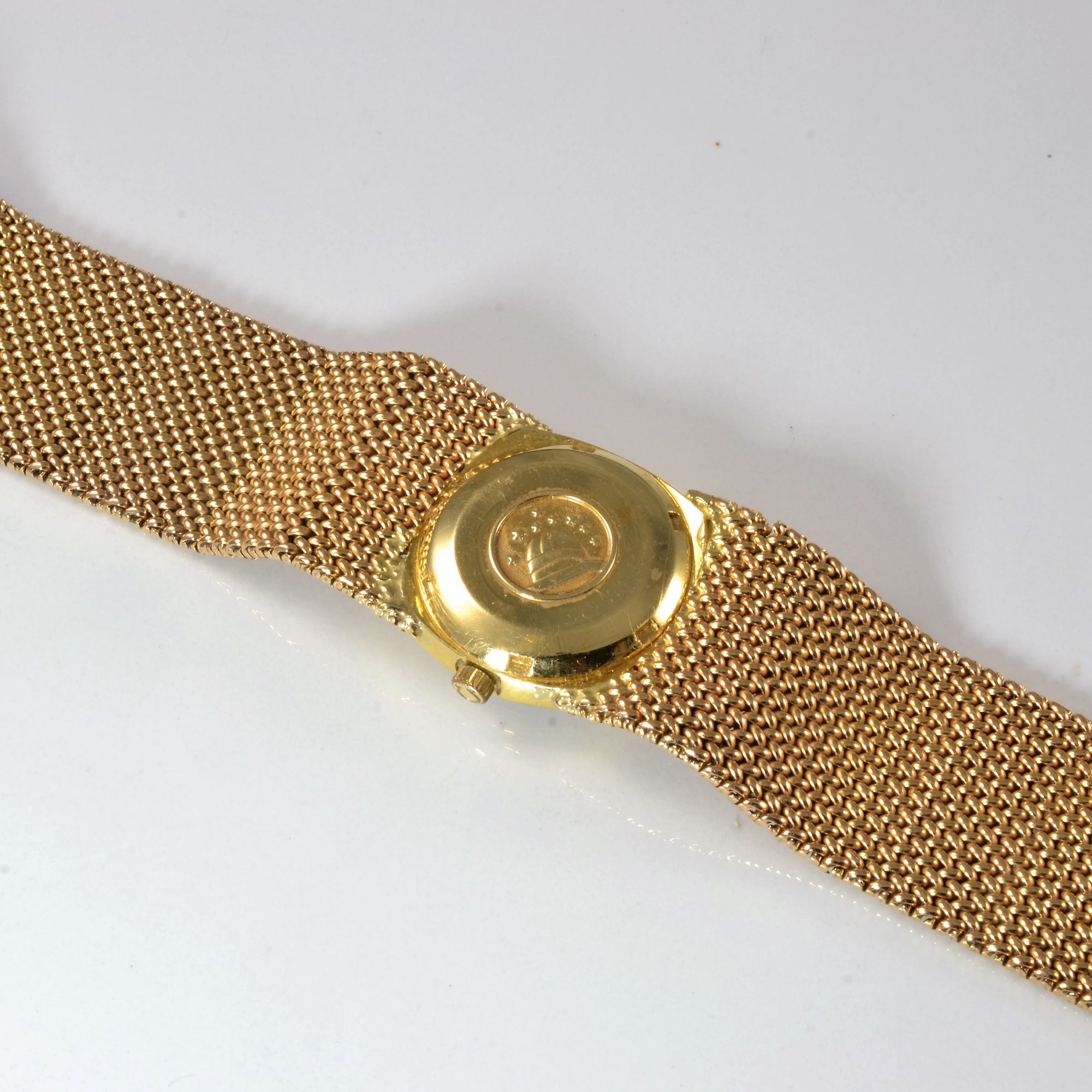Omega' 1970s Woven Gold Constellation Watch
