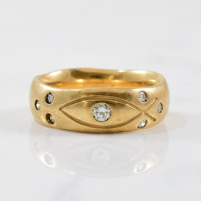 Ichthys Comfort Fit Diamond Ring | 0.10ctw | SZ 6 |