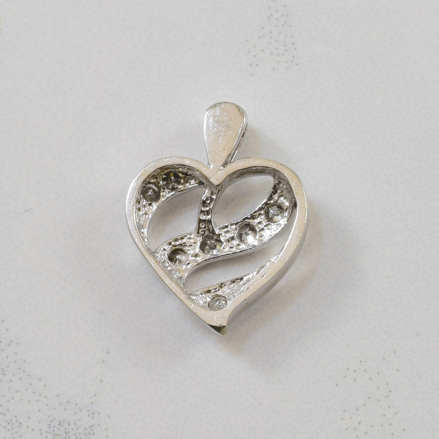 Diamond Wave Heart Pendant | 0.12ctw |