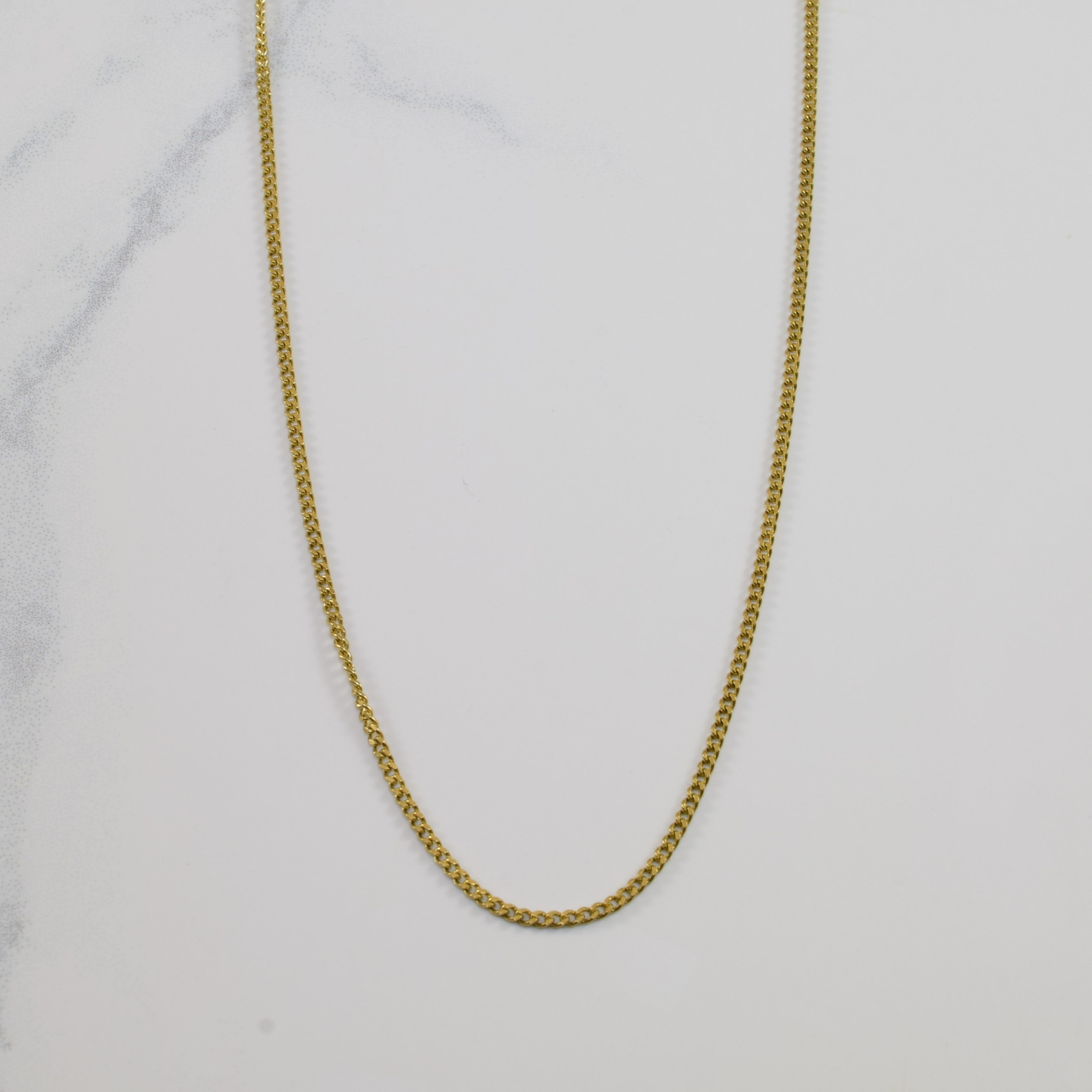 10k Yellow Gold Curb Chain | 16" |