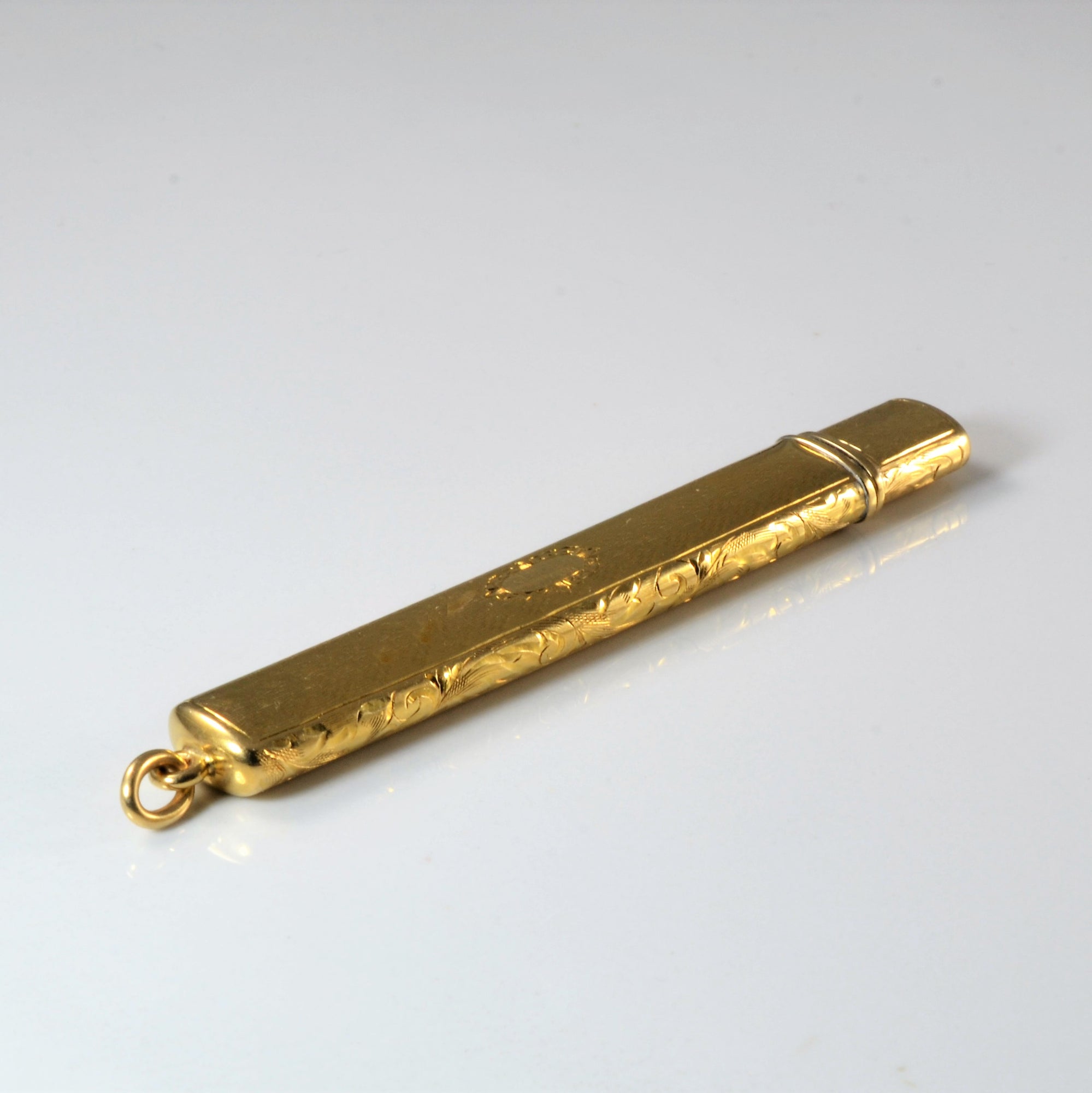 Antique Gold Toothpick Holder Pendant |